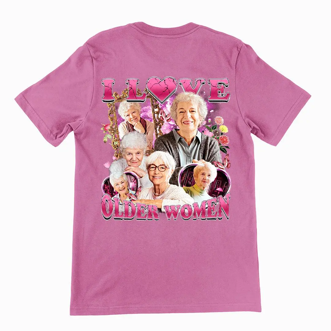 I Love Older Women t-shirt (backprint) - Image 2