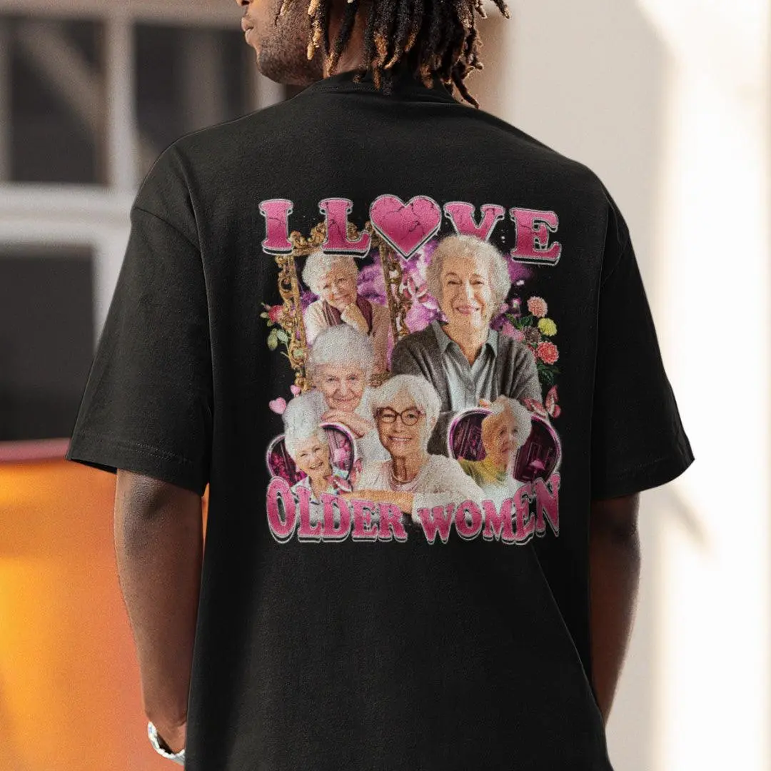 I Love Older Women t-shirt (backprint) - Image 7