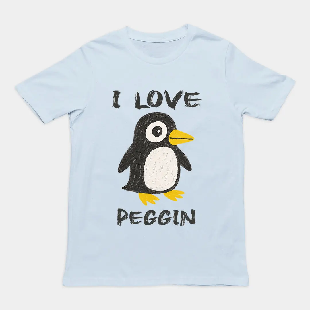 I love Pegging (Penguin) T-Shirt - Image 5