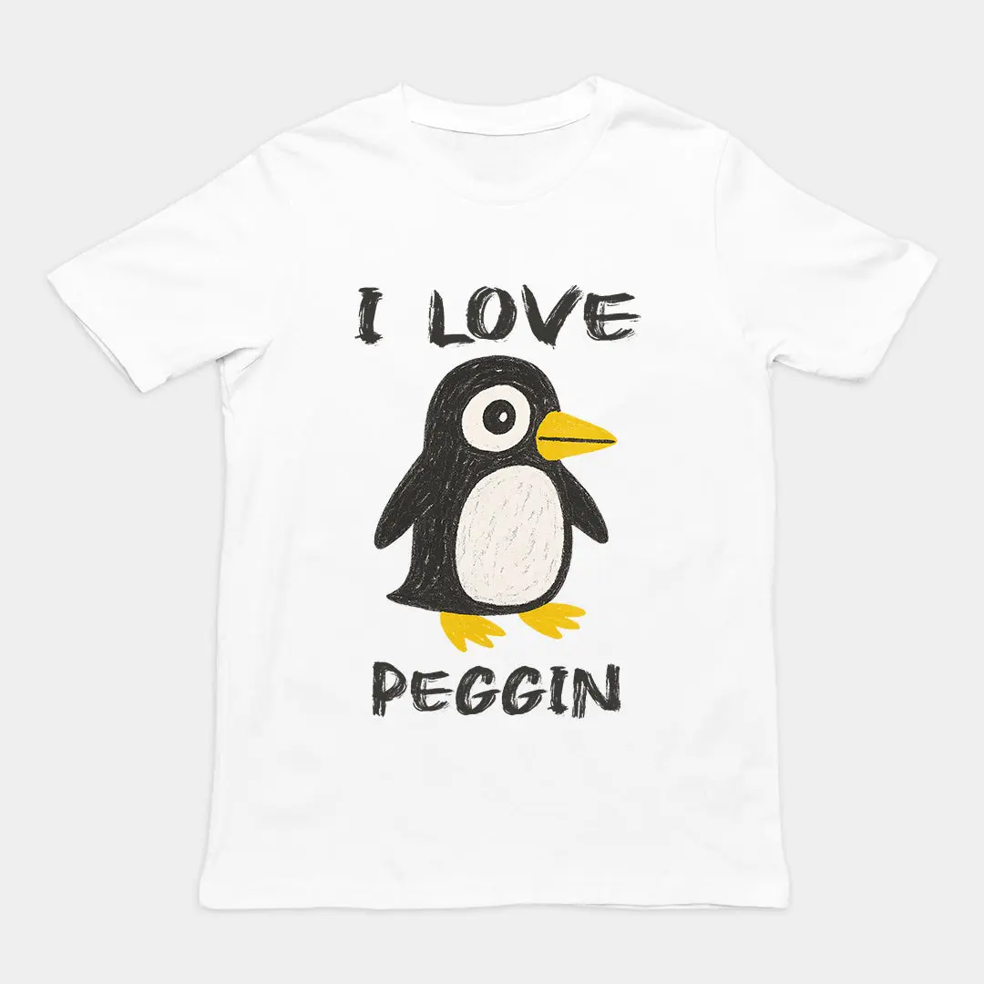 I love Pegging (Penguin) T-Shirt - Image 6
