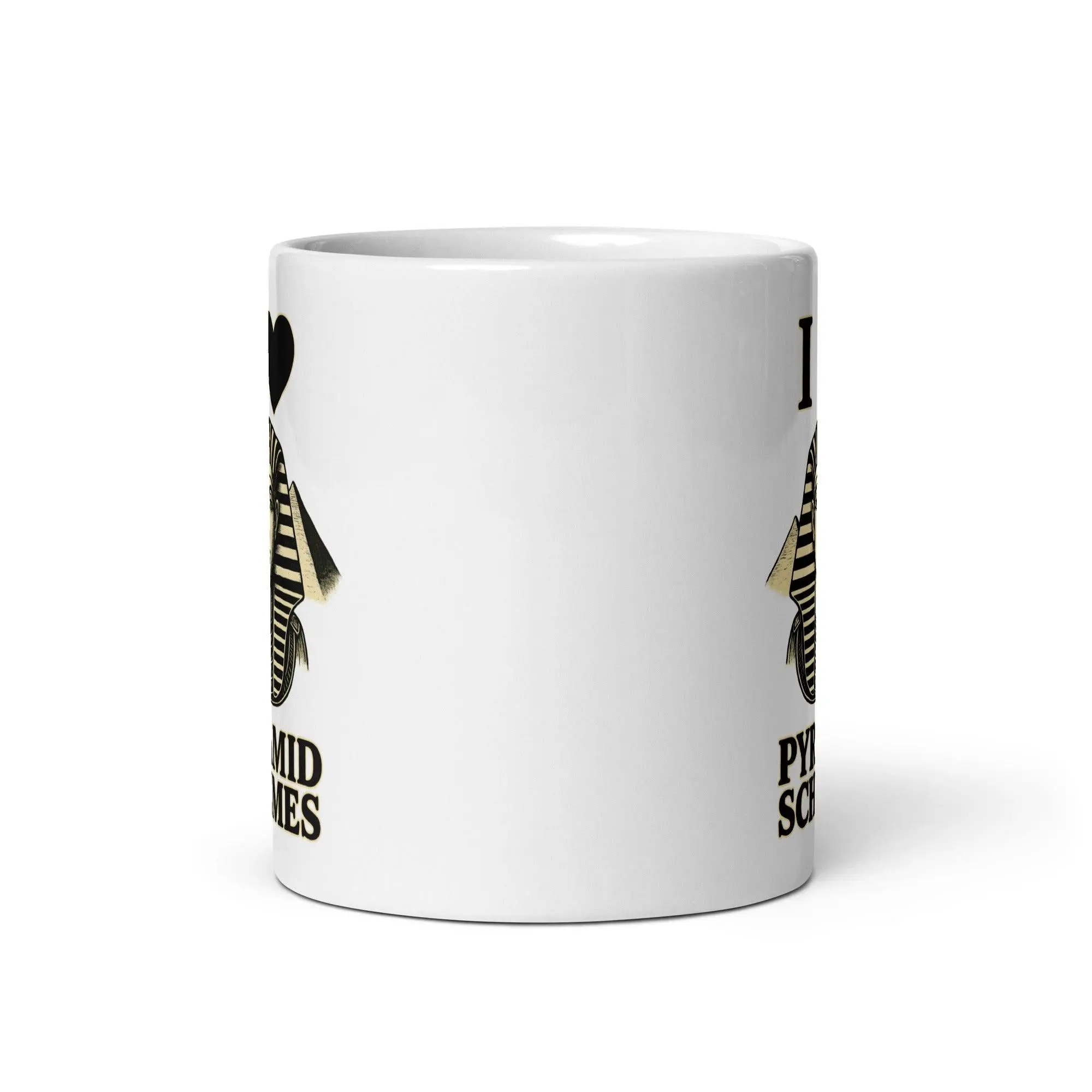 I Love Pyramid Schemes White glossy mug - Image 4