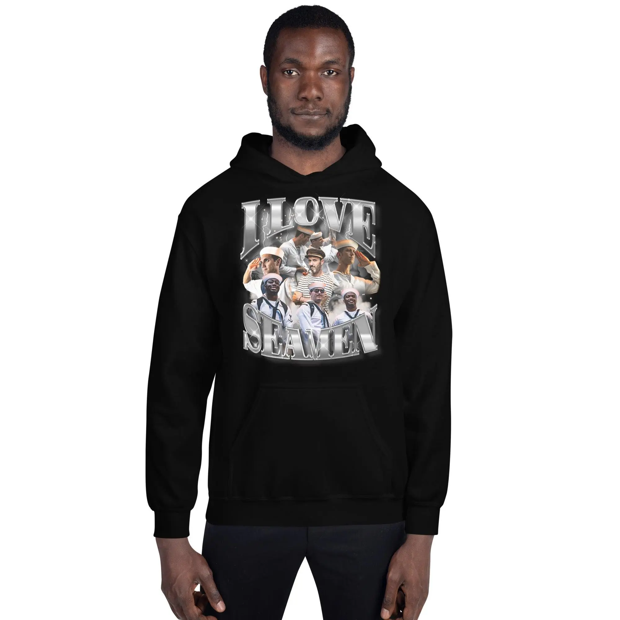 I Love Seamen Hoodie - Image 8