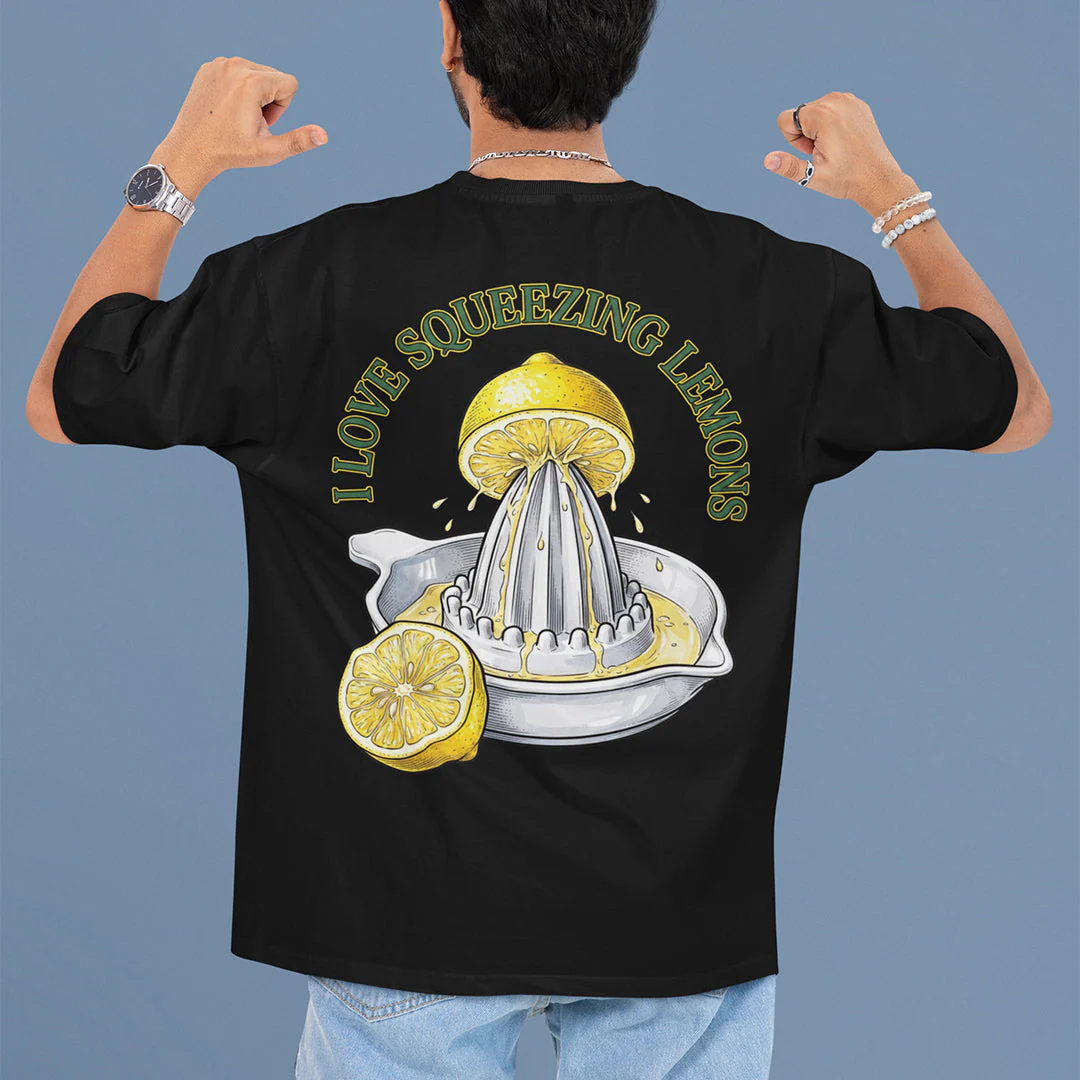 I love squeezing lemons T-Shirt (backprint) - Image 7