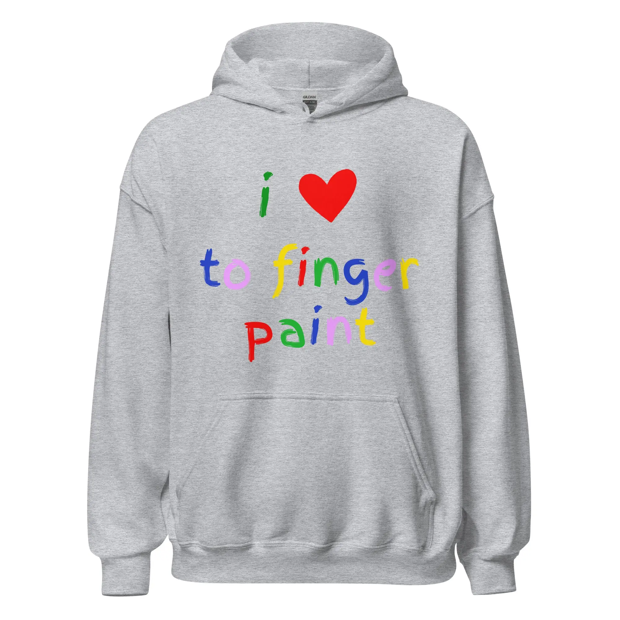 I love to finger paint Hoodie - Image 2