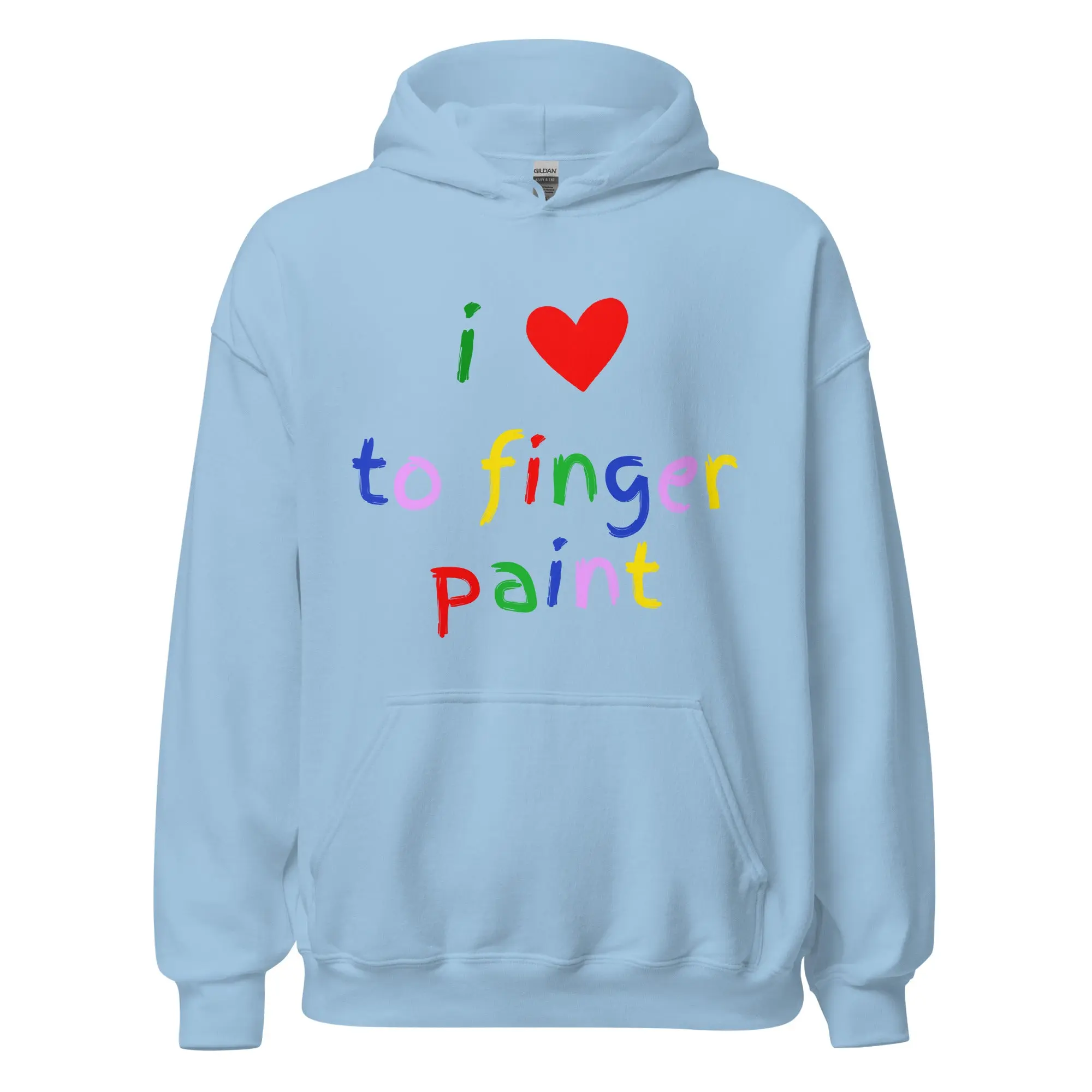I love to finger paint Hoodie - Image 5