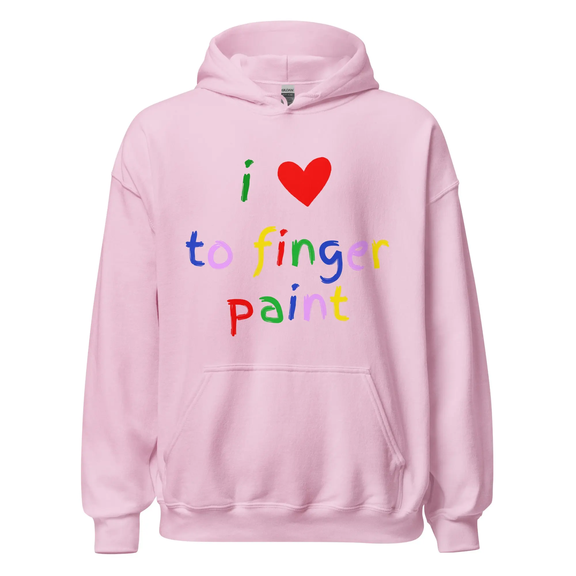 I love to finger paint Hoodie - Image 6