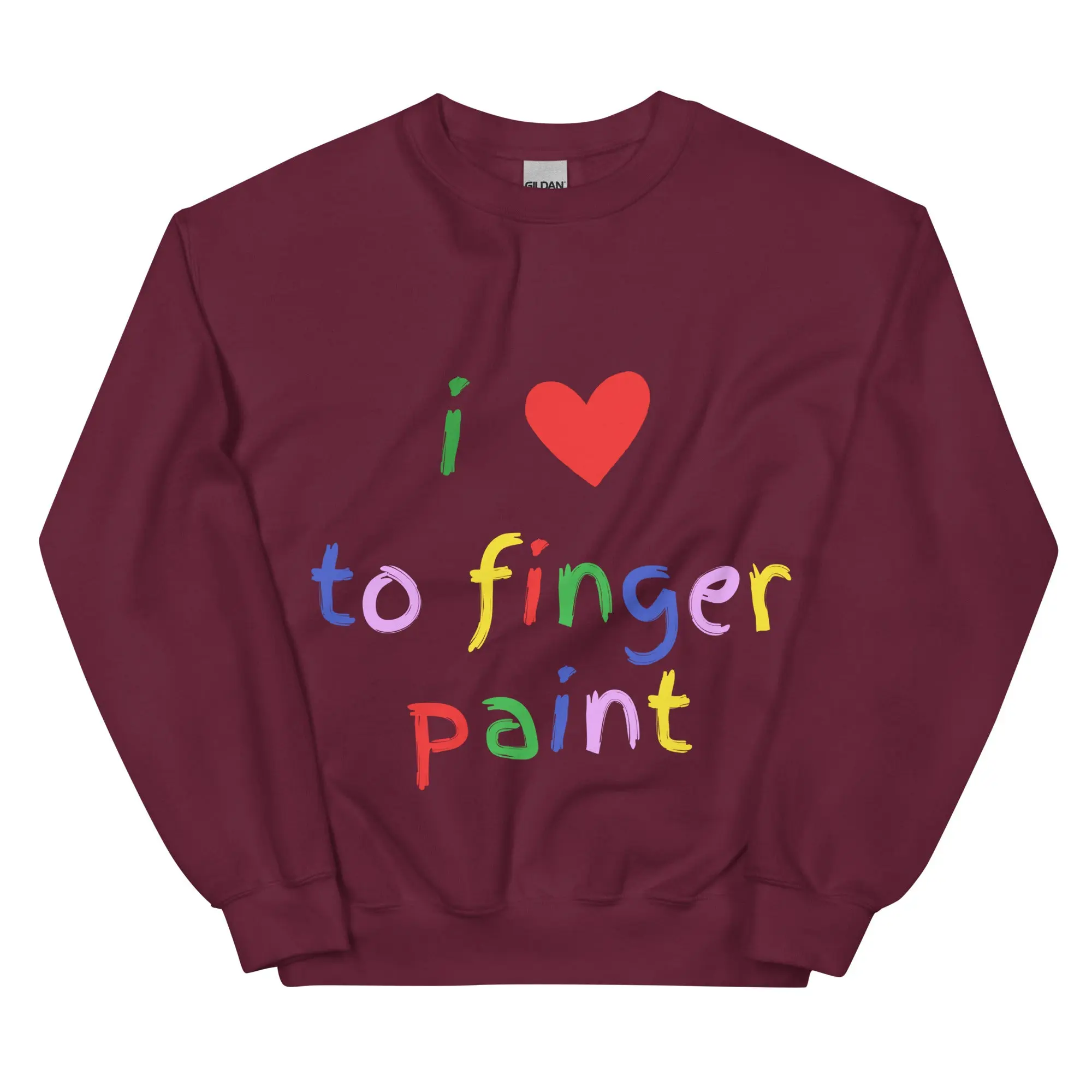 I love to finger paint sweatshirt - Image 5