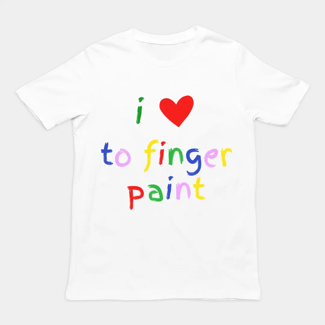 I love to finger paint T-Shirt - Image 6