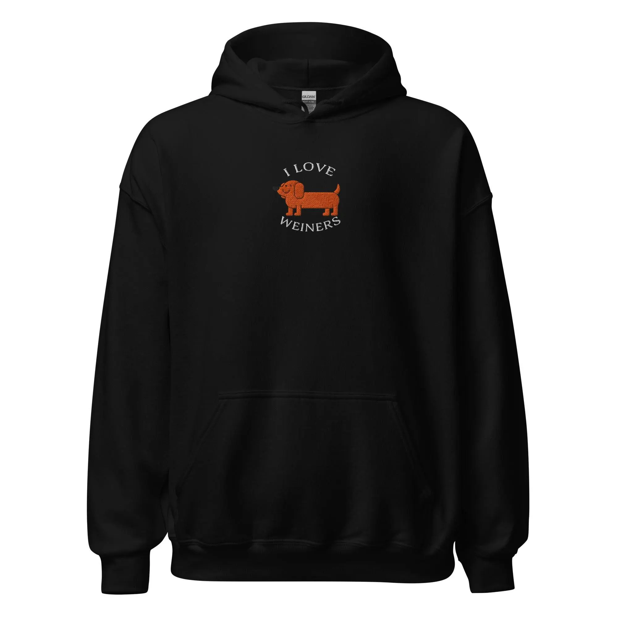I Love Weiners (sausage dogs) Hoodie - Image 2