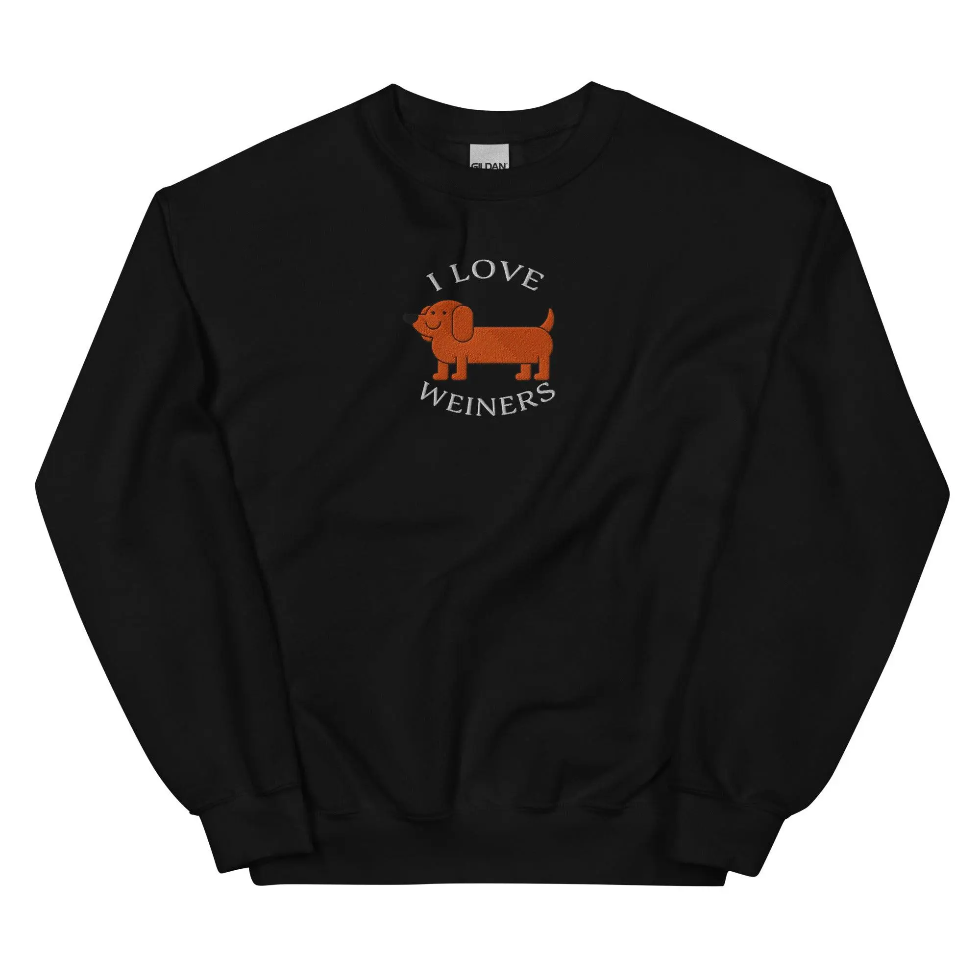 I Love Weiners (sausage dogs) Embroidered sweatshirt - Image 2