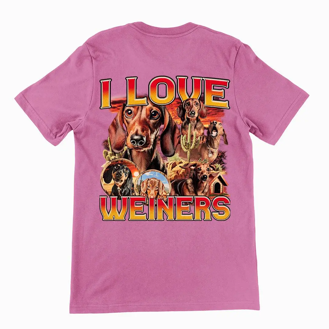 I Love Weiners T-Shirt (backprint) - Image 2