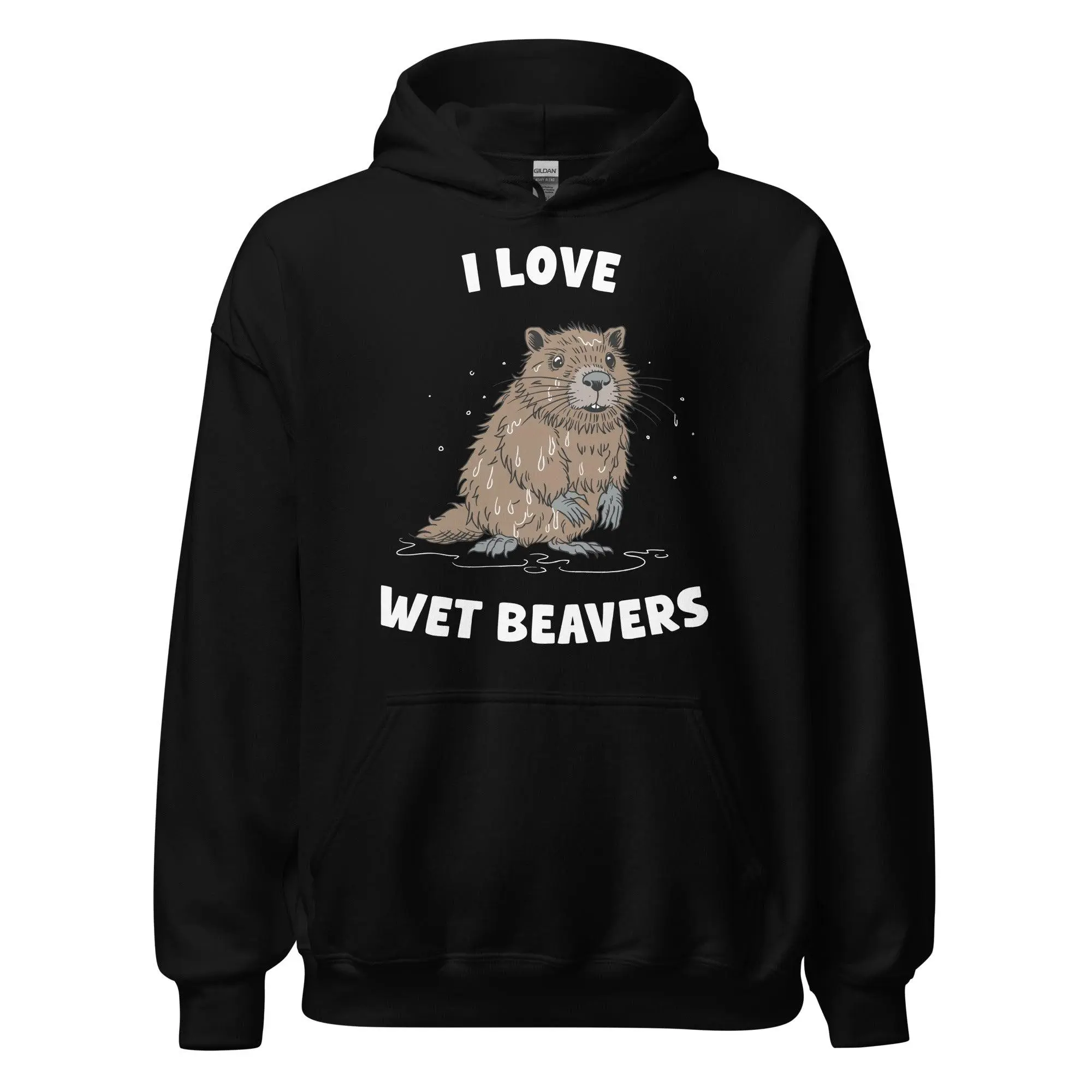 I Love Wet Beavers Hoodie - Image 2