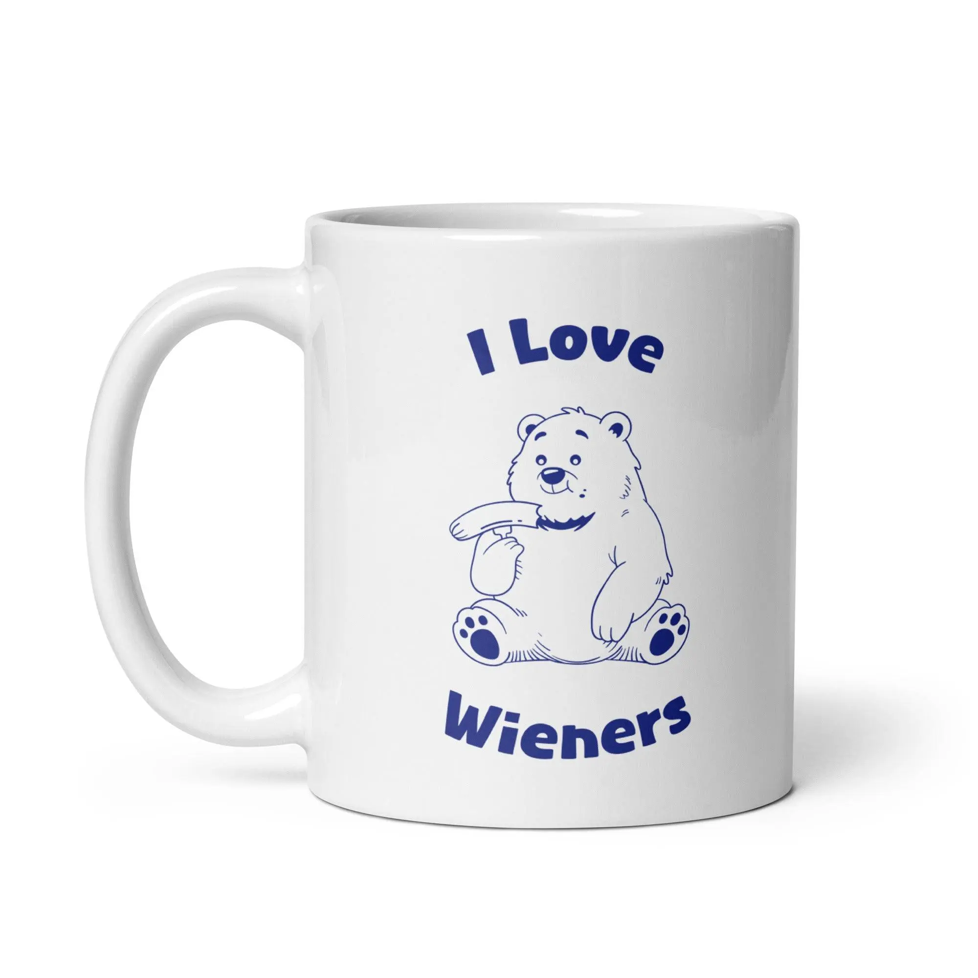 I love wieners Best White glossy mug - Image 2