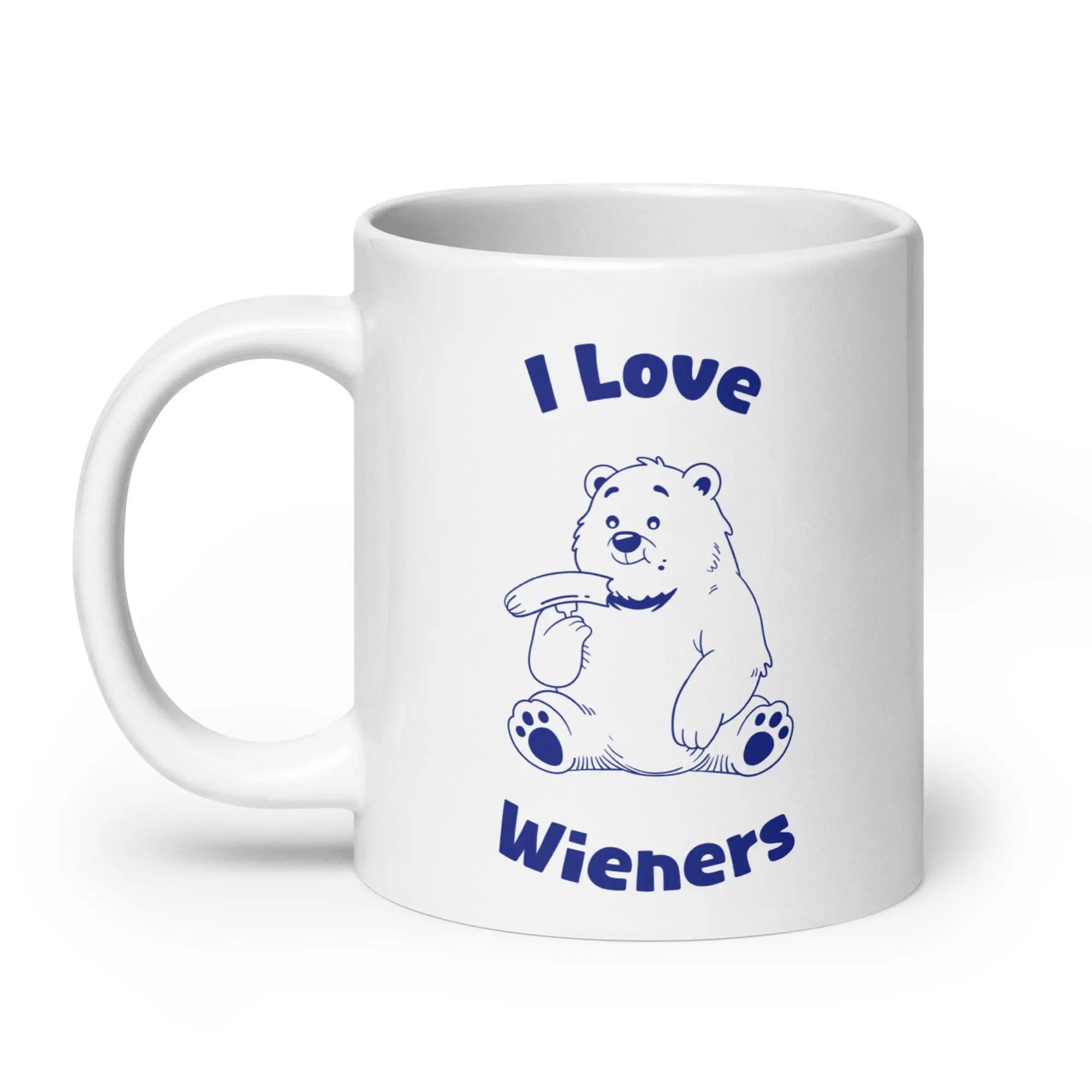 I love wieners Best White glossy mug - Image 7