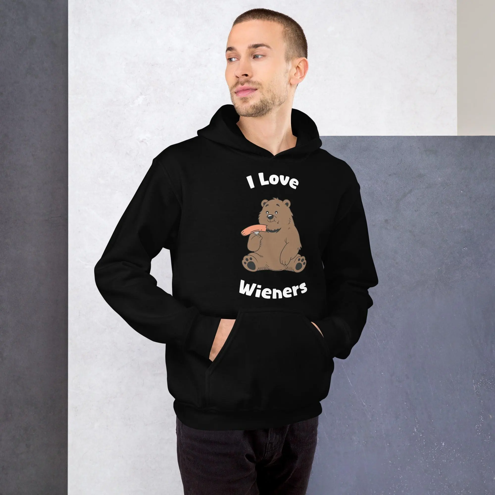 I love wieners Hoodie - Image 8