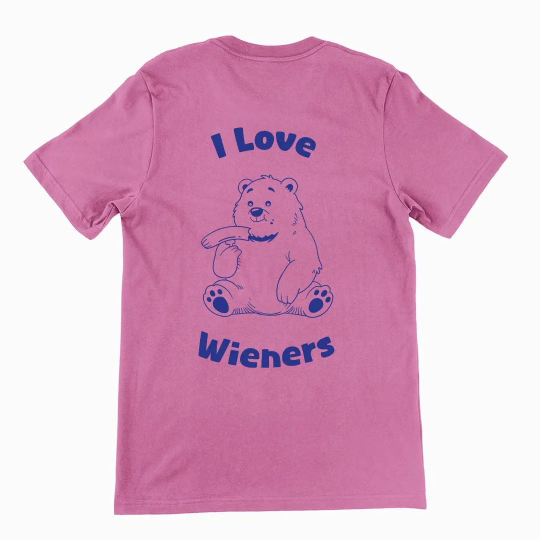 I love wieners t-shirt (backprint) - Image 2