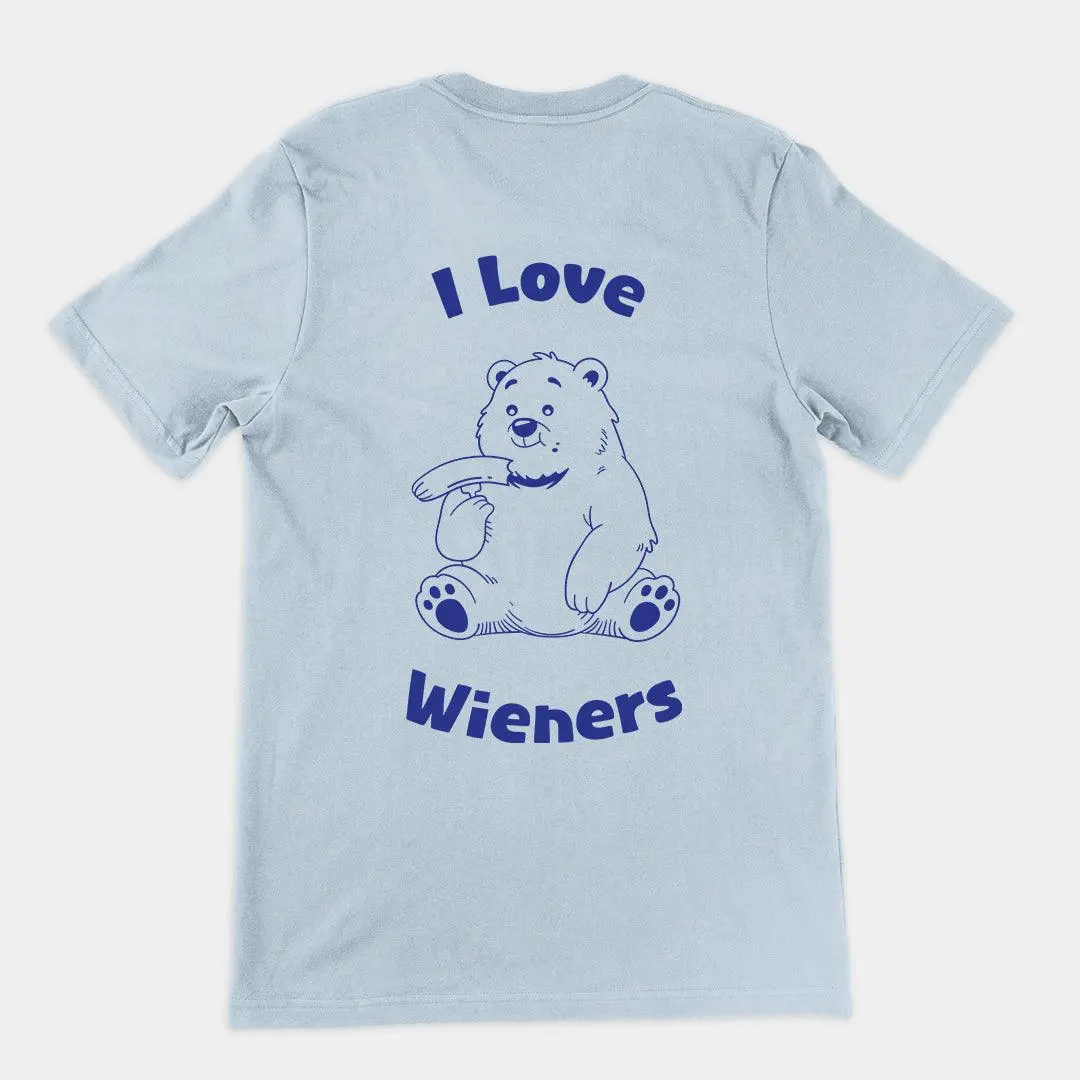 I love wieners t-shirt (backprint) - Image 4