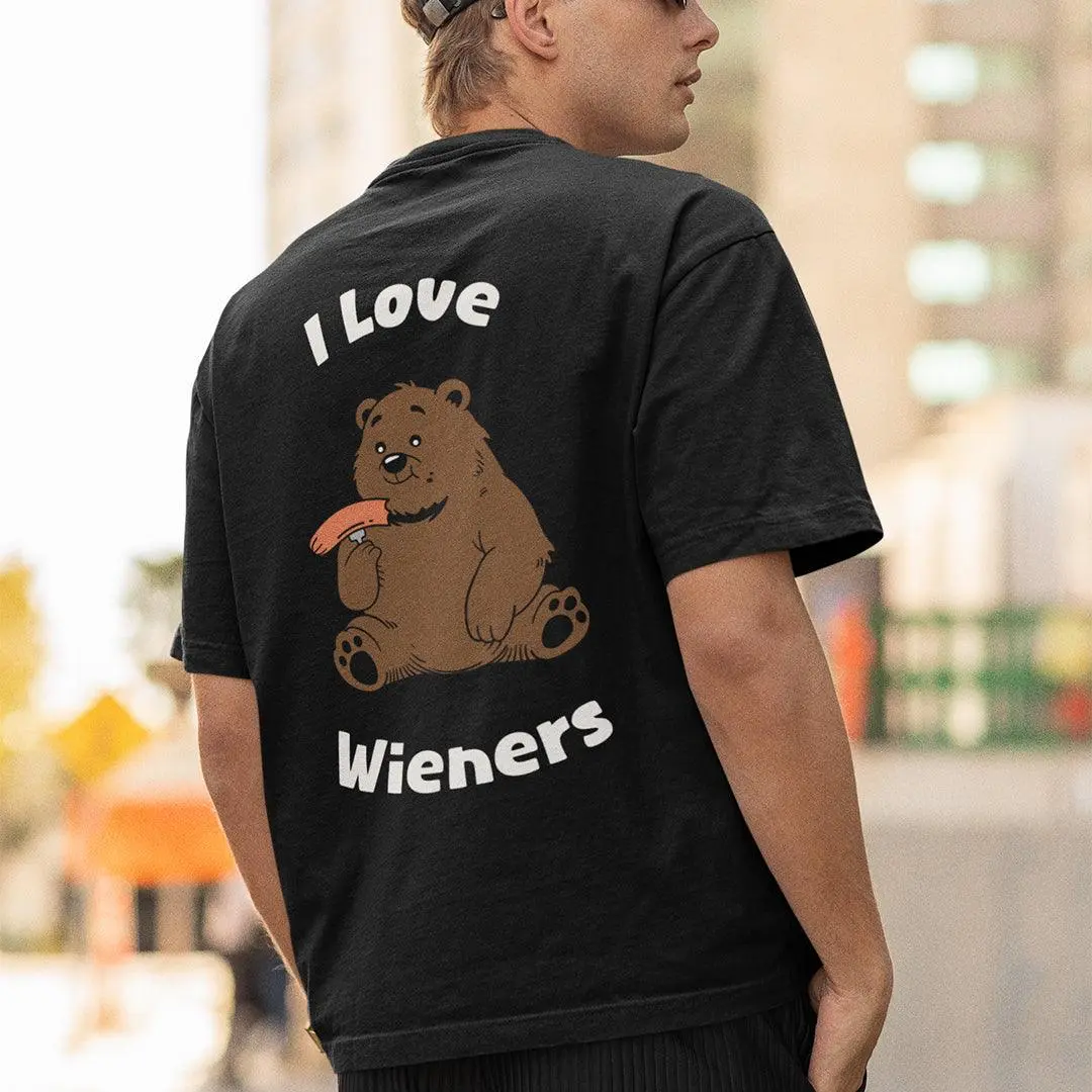 I love wieners t-shirt (backprint) - Image 7