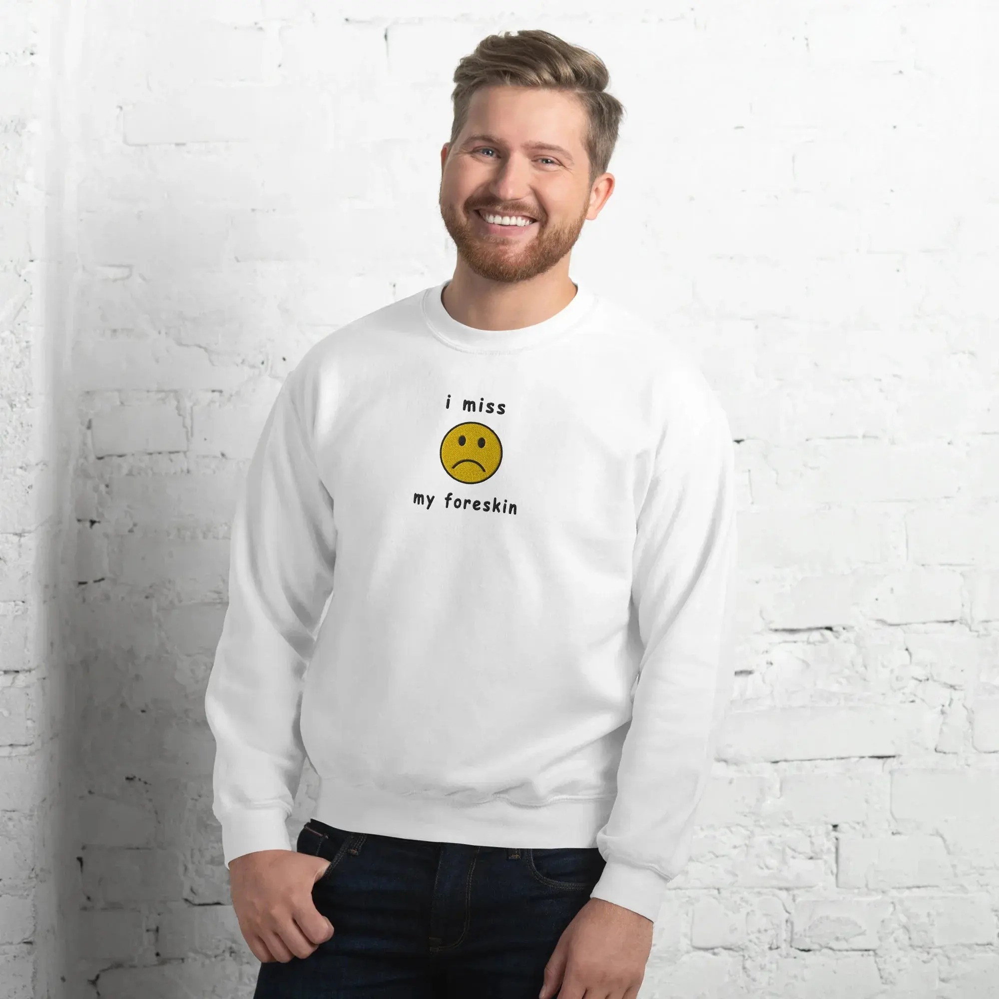 I miss my foreskin (embroidered) Hoodie - Image 8