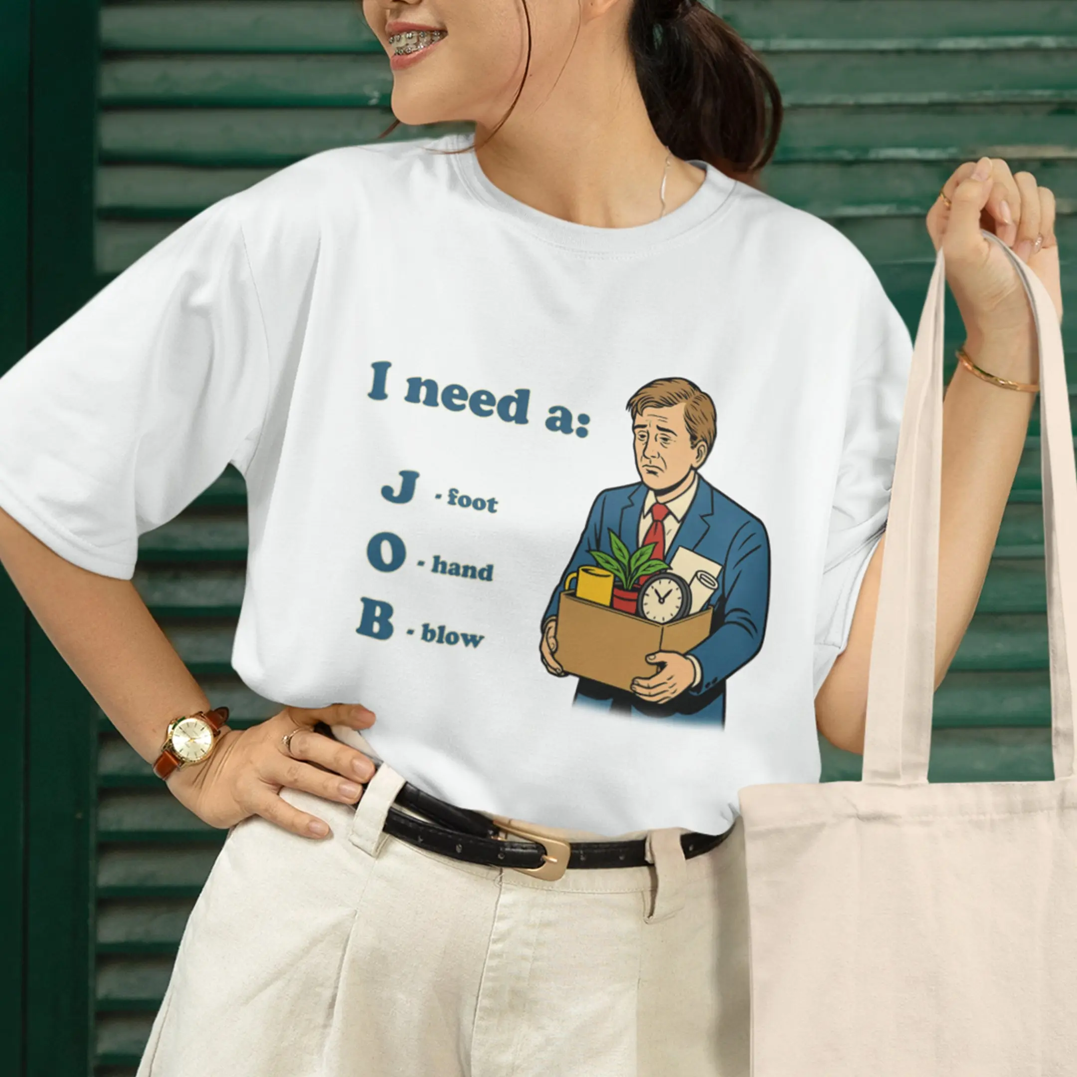 I need a job (foot, hand, blow) T-Shirt - Image 7
