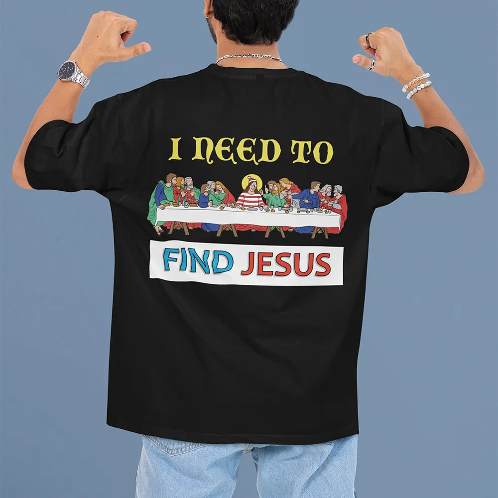 I need to find Jesus (Where's Wally) T-Shirt (backprint) - Image 7