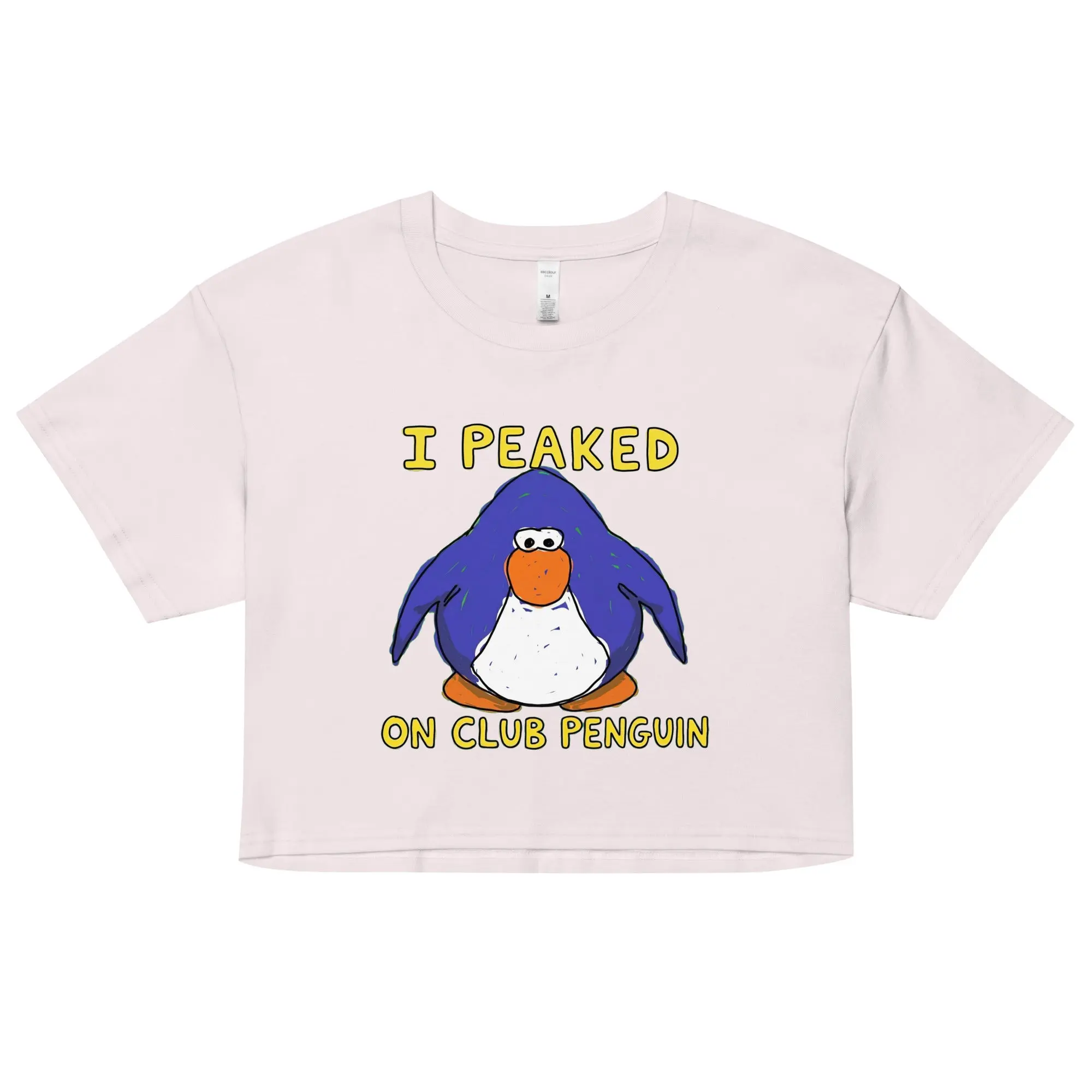 I Peaked on Club Penguin crop top - Image 4
