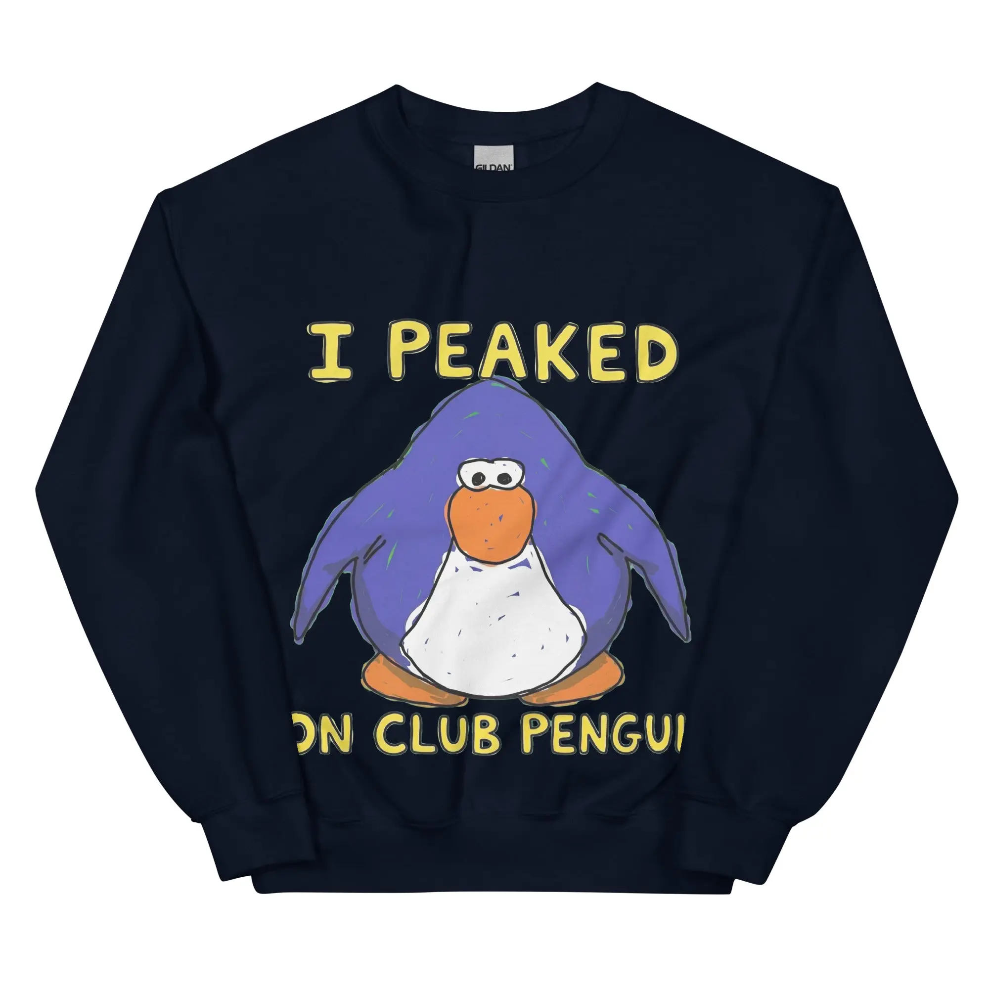 I Peaked on Club Penguin sweatshirt - Image 2