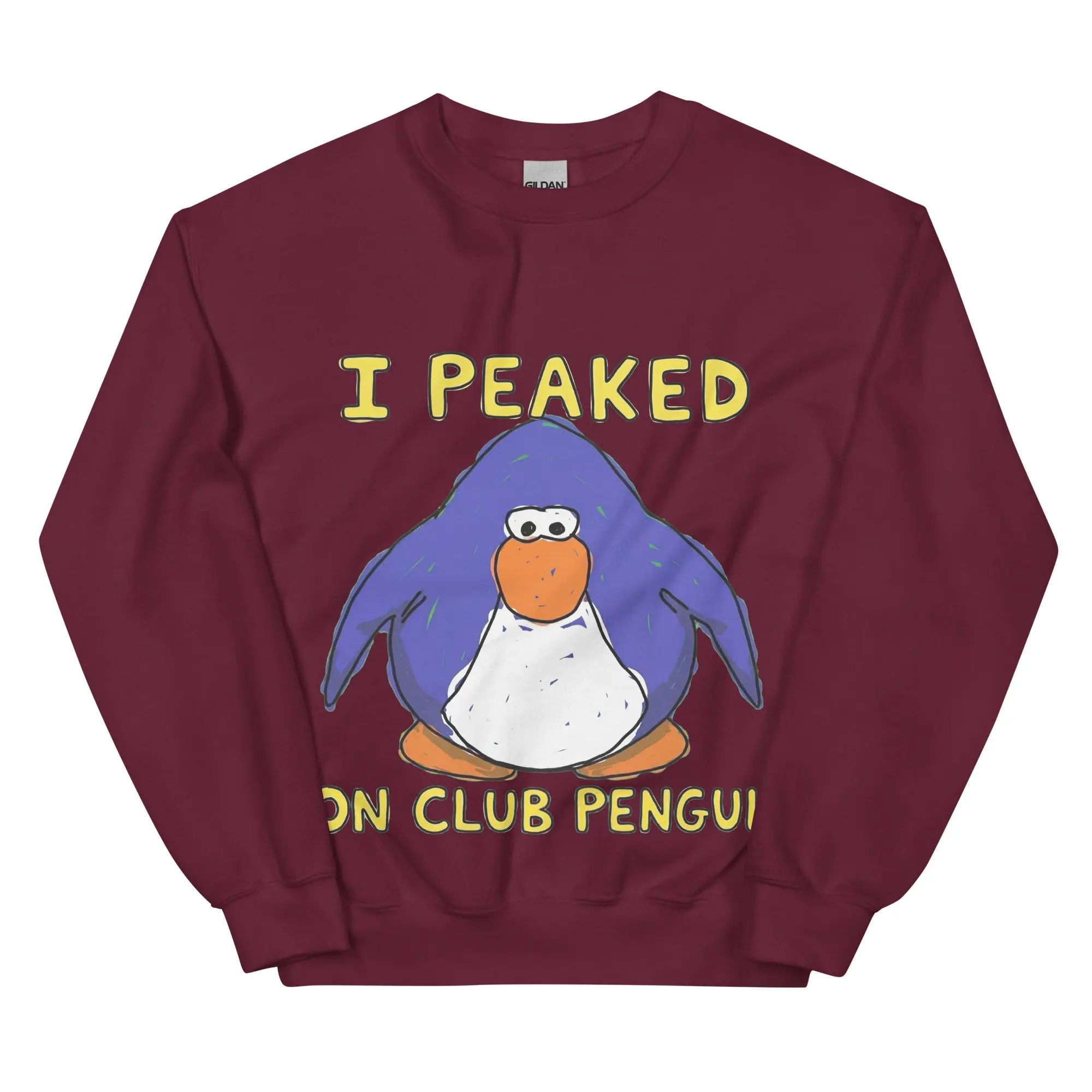 I Peaked on Club Penguin sweatshirt - Image 5