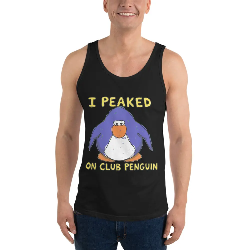 I Peaked on Club Penguin Tank Top - Image 4