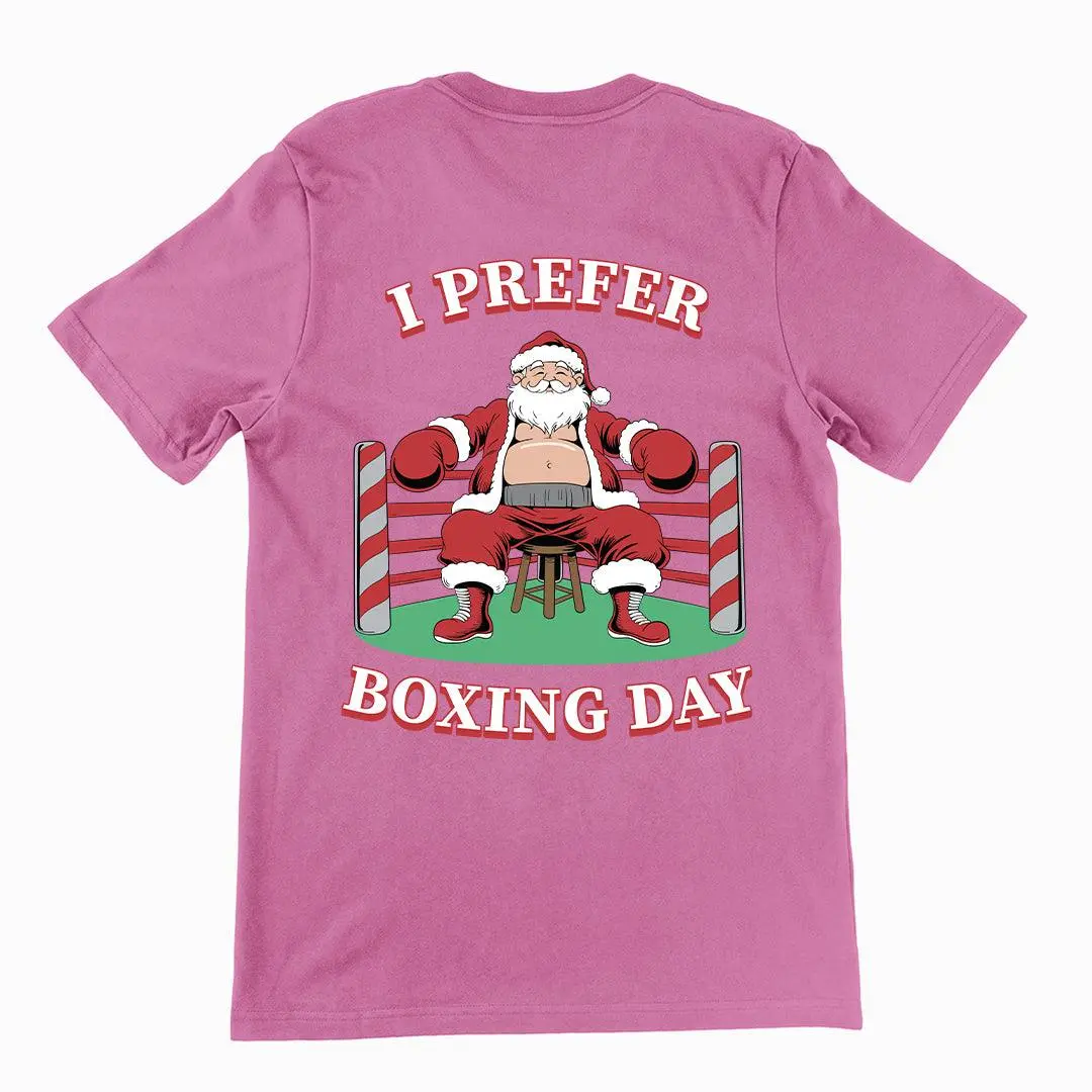 I Prefer Boxing Day t-shirt (backprint) - Image 2