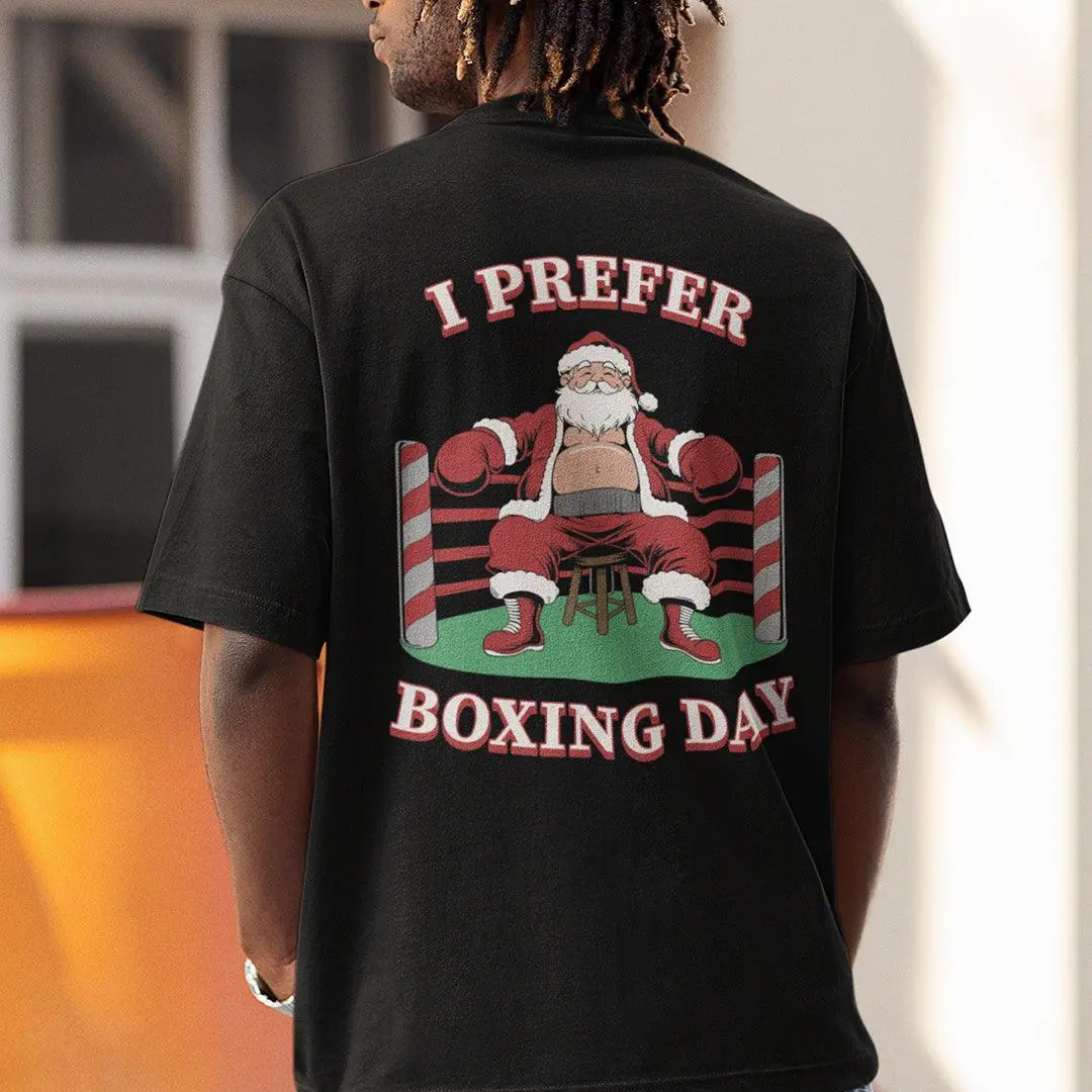 I Prefer Boxing Day t-shirt (backprint) - Image 7