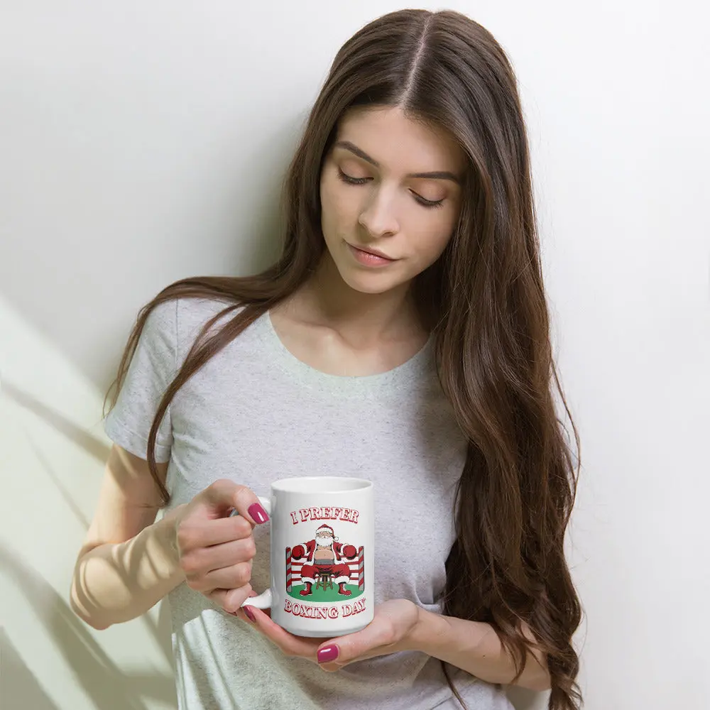 I Prefer Boxing Day White glossy mug - Image 5