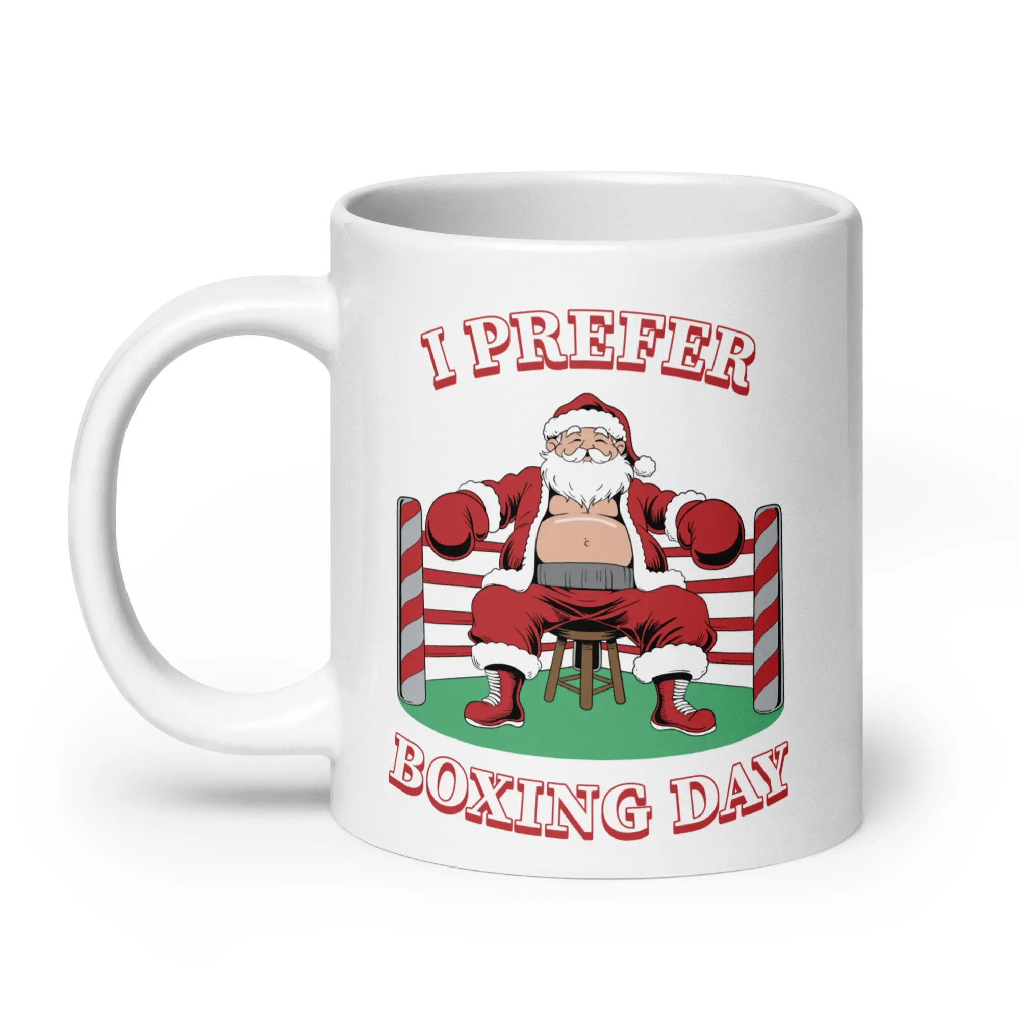 I Prefer Boxing Day White glossy mug - Image 7