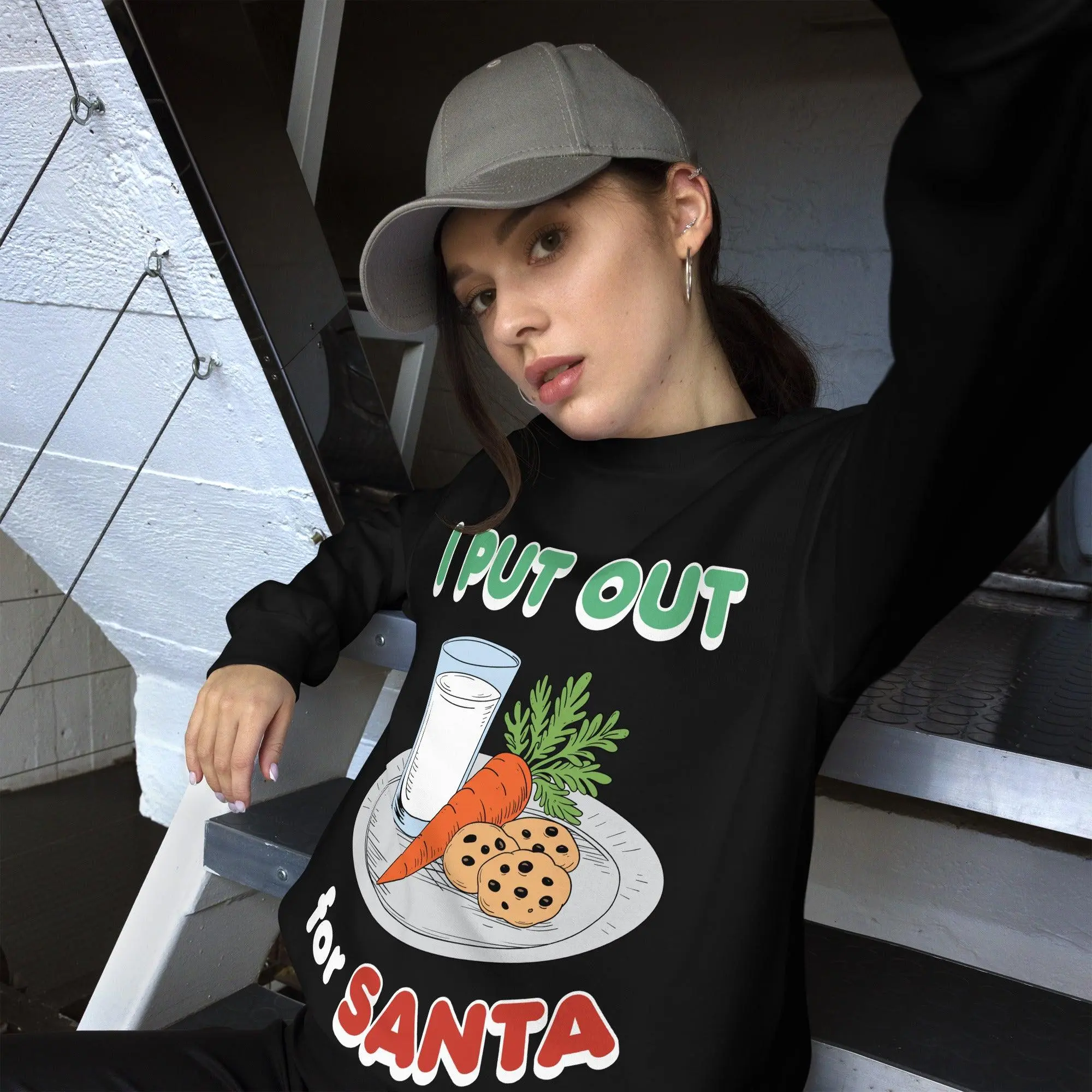 I Put out for Santa sweatshirt - Image 10