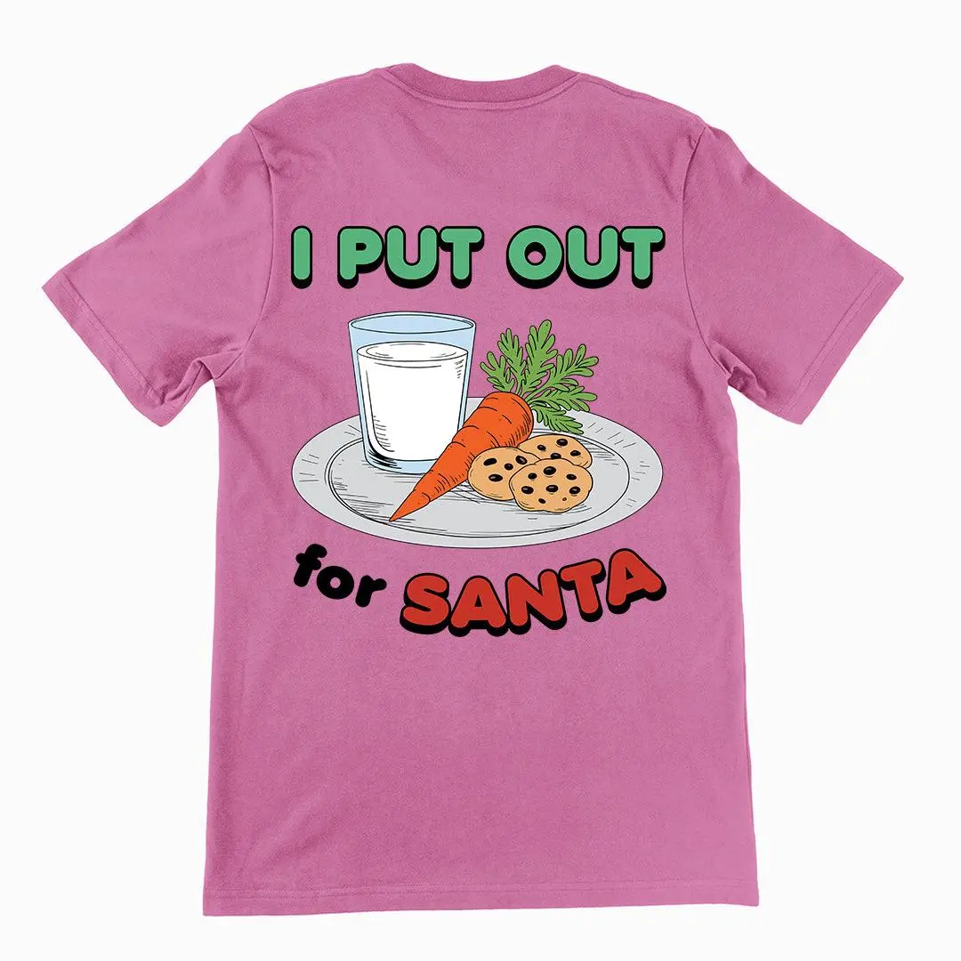 I Put out for Santa t-shirt (backprint) - Image 2