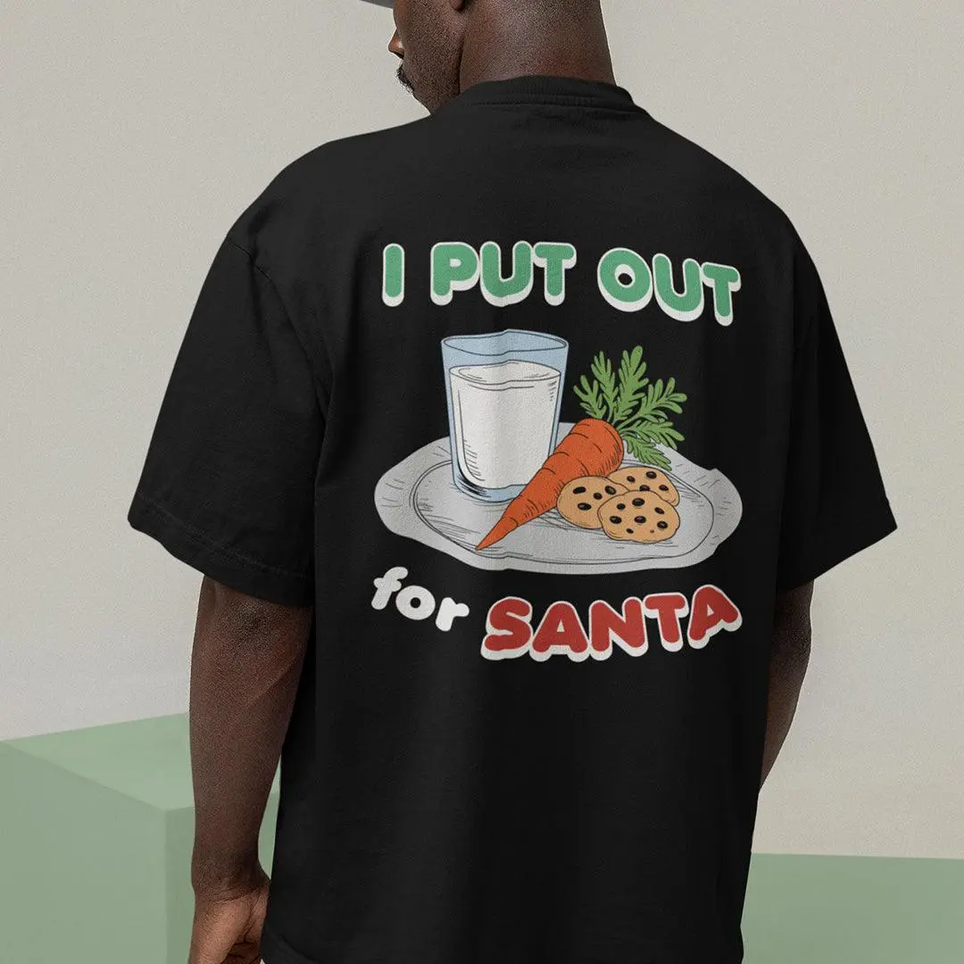 I Put out for Santa t-shirt (backprint) - Image 7