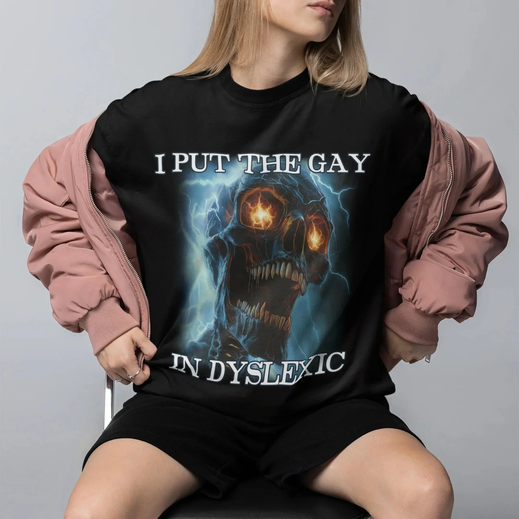 I put the gay in dyslexic T-Shirt - Image 7