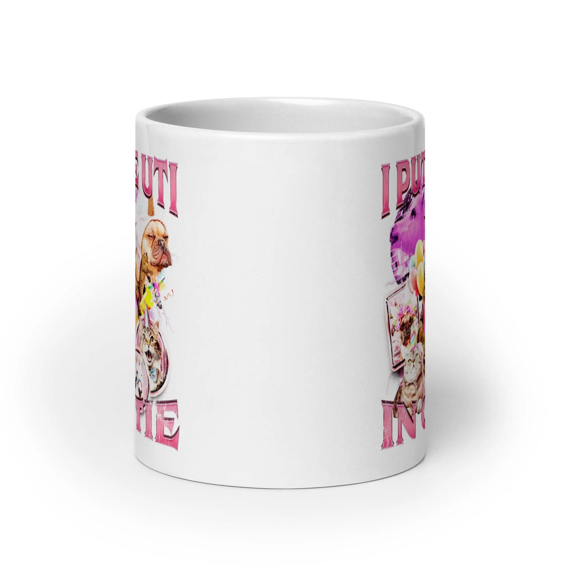 I Put the UTI in Cutie White glossy mug - Image 10