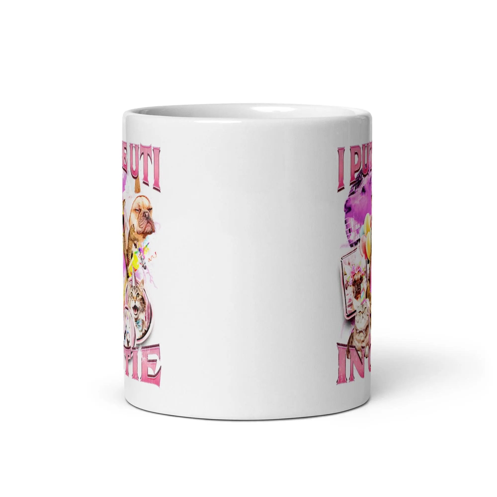 I Put the UTI in Cutie White glossy mug - Image 5