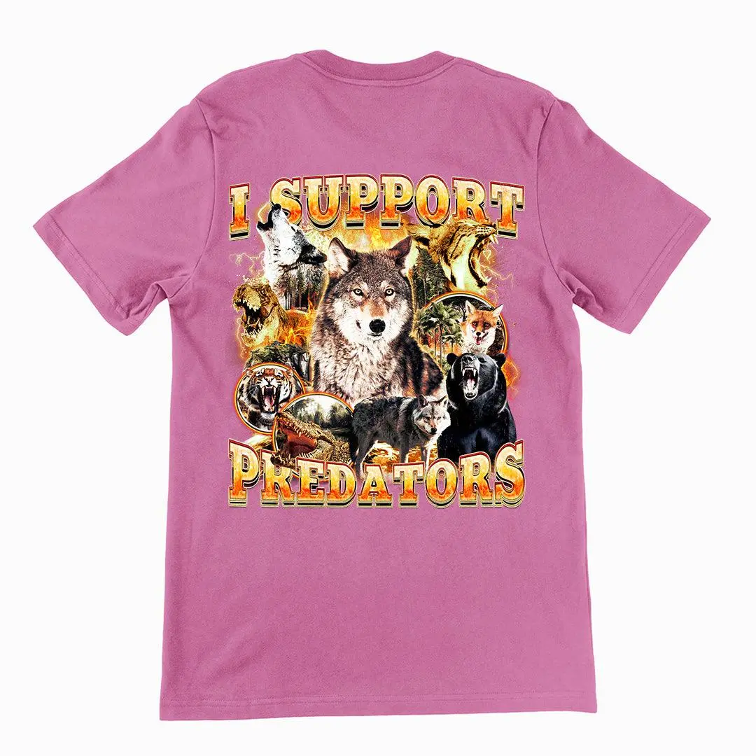 I Support Predators t-shirt (backprint) - Image 2
