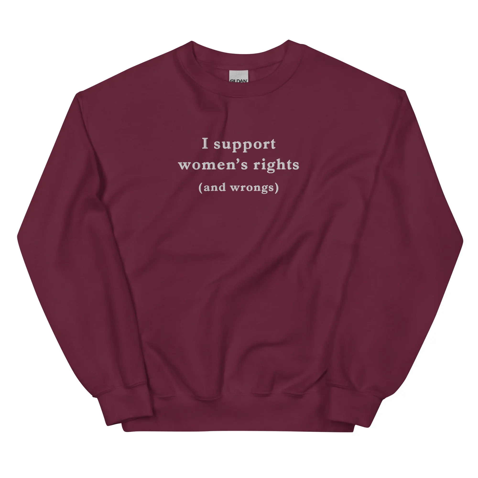 I support women's right and wrongs sweatshirt - Image 6