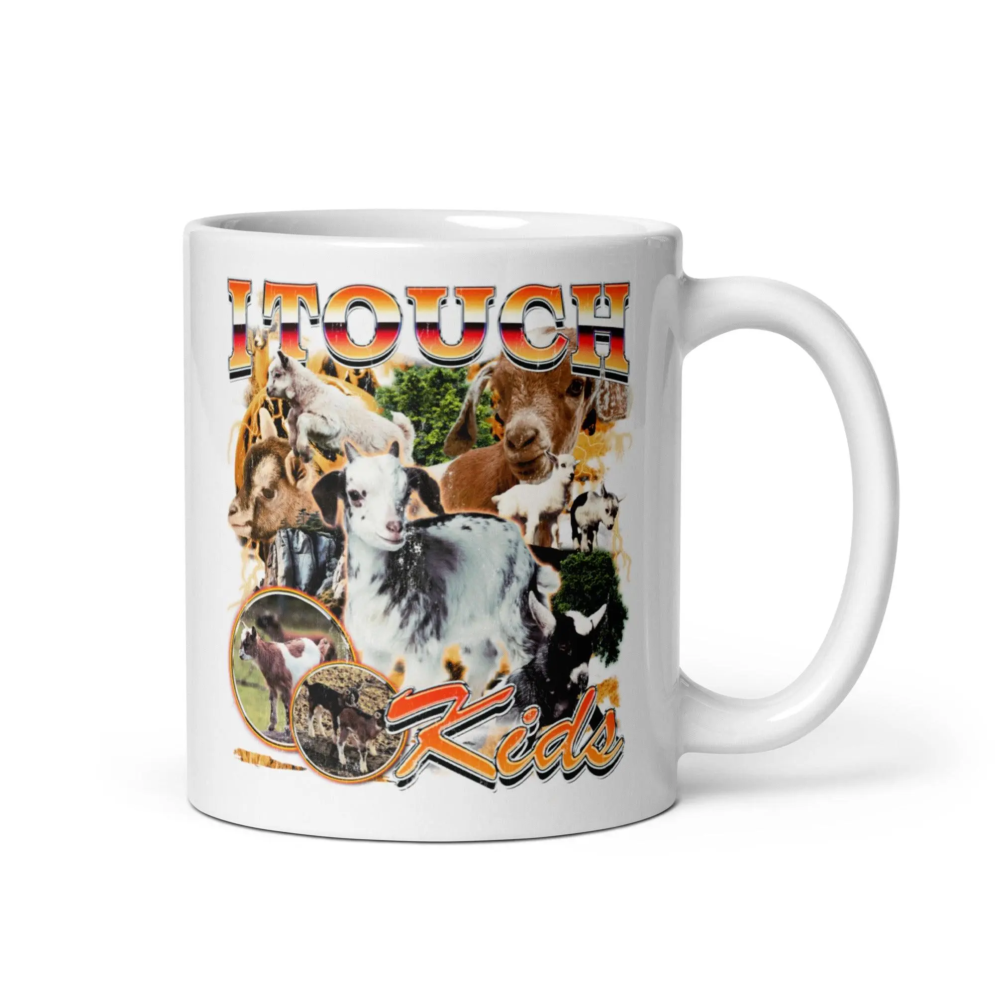 I Touch Kids White glossy mug - Image 2