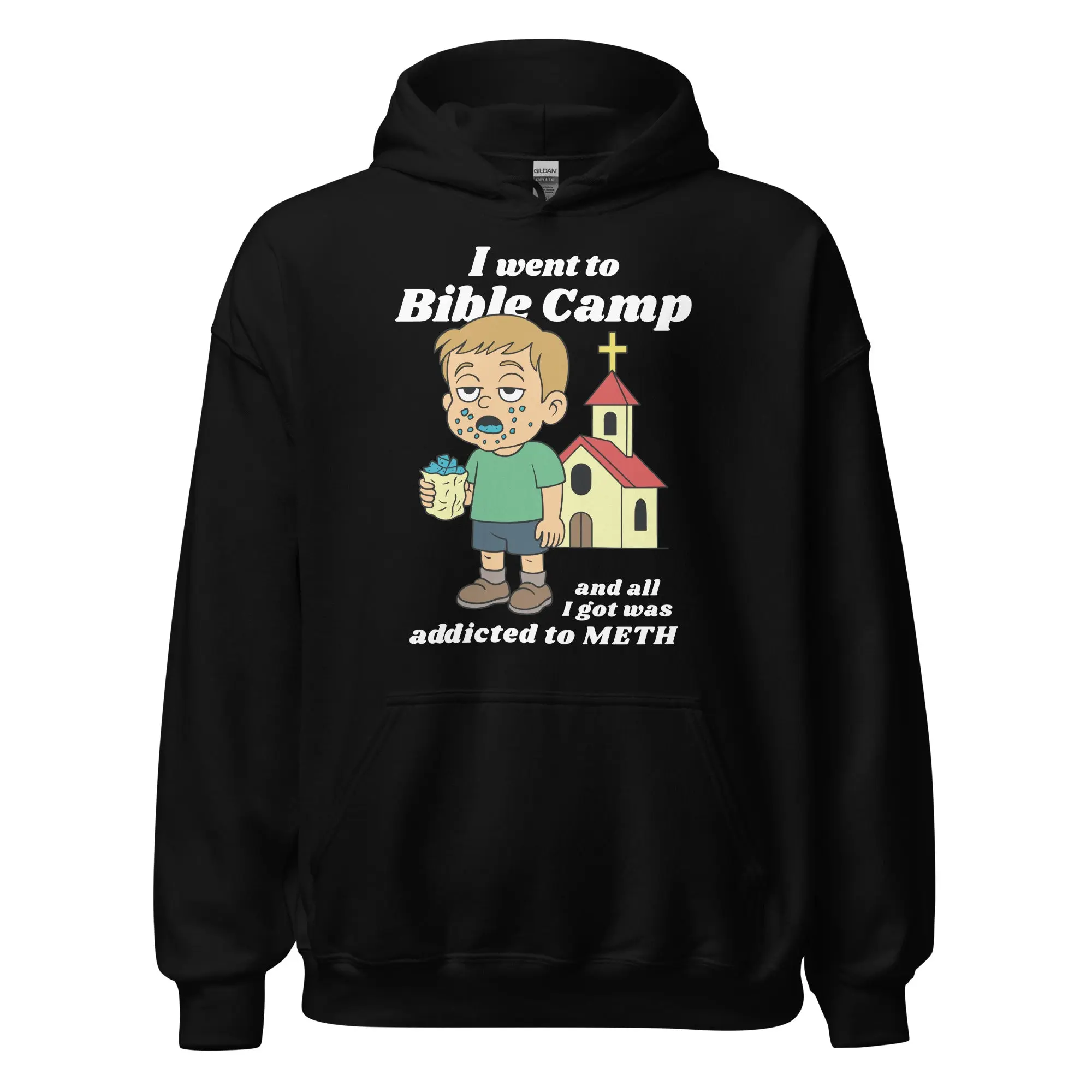 I went to Bible Camp and all I got was addicted to Meth Hoodie - Image 2