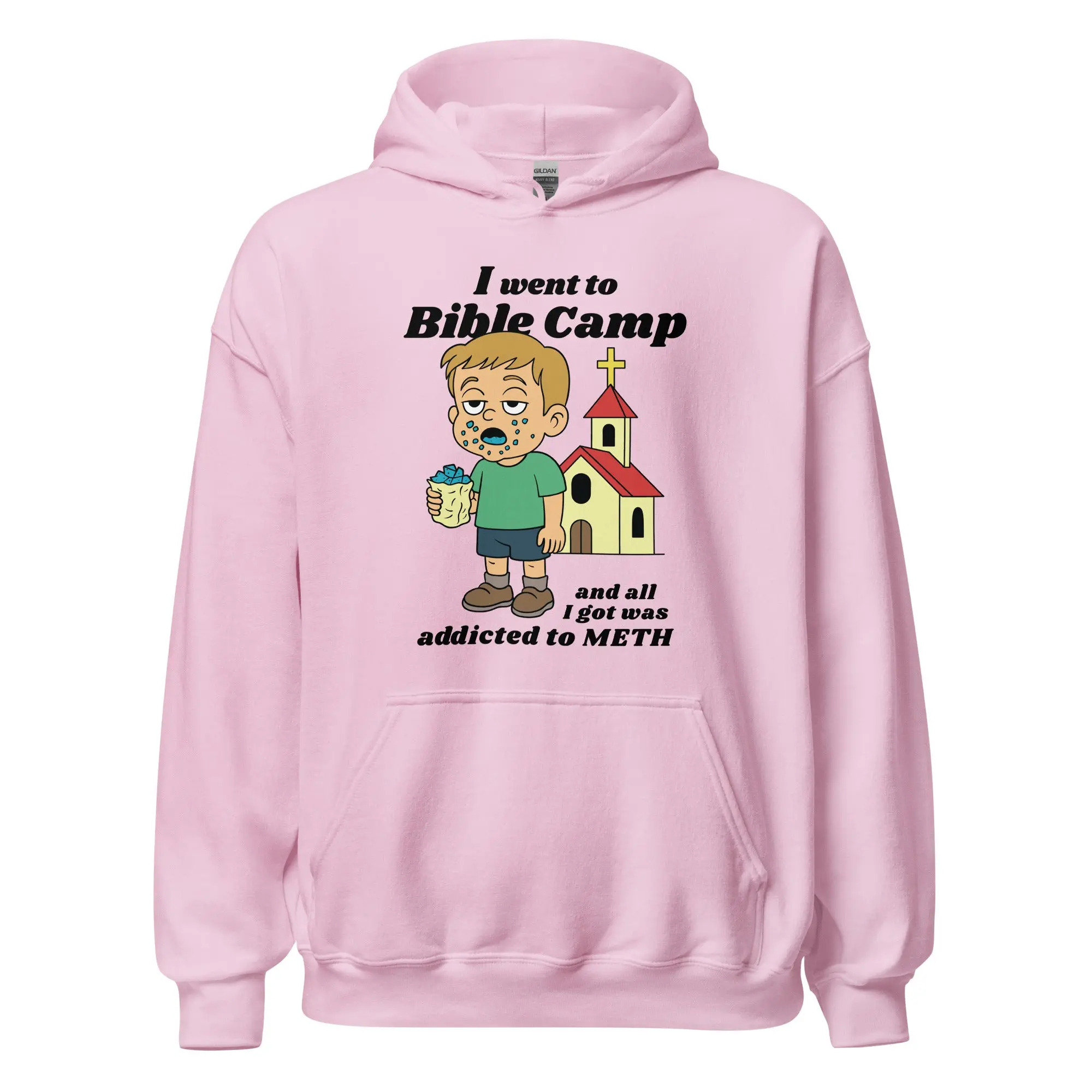 I went to Bible Camp and all I got was addicted to Meth Hoodie - Image 7