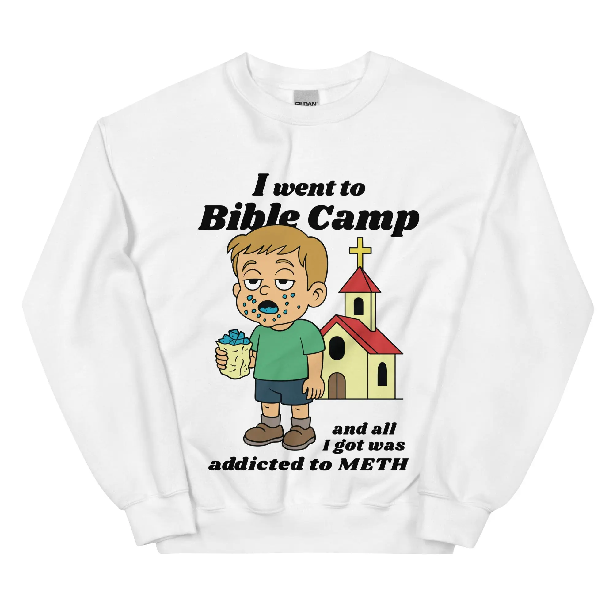 I went to Bible Camp and all I got was addicted to Meth sweatshirt