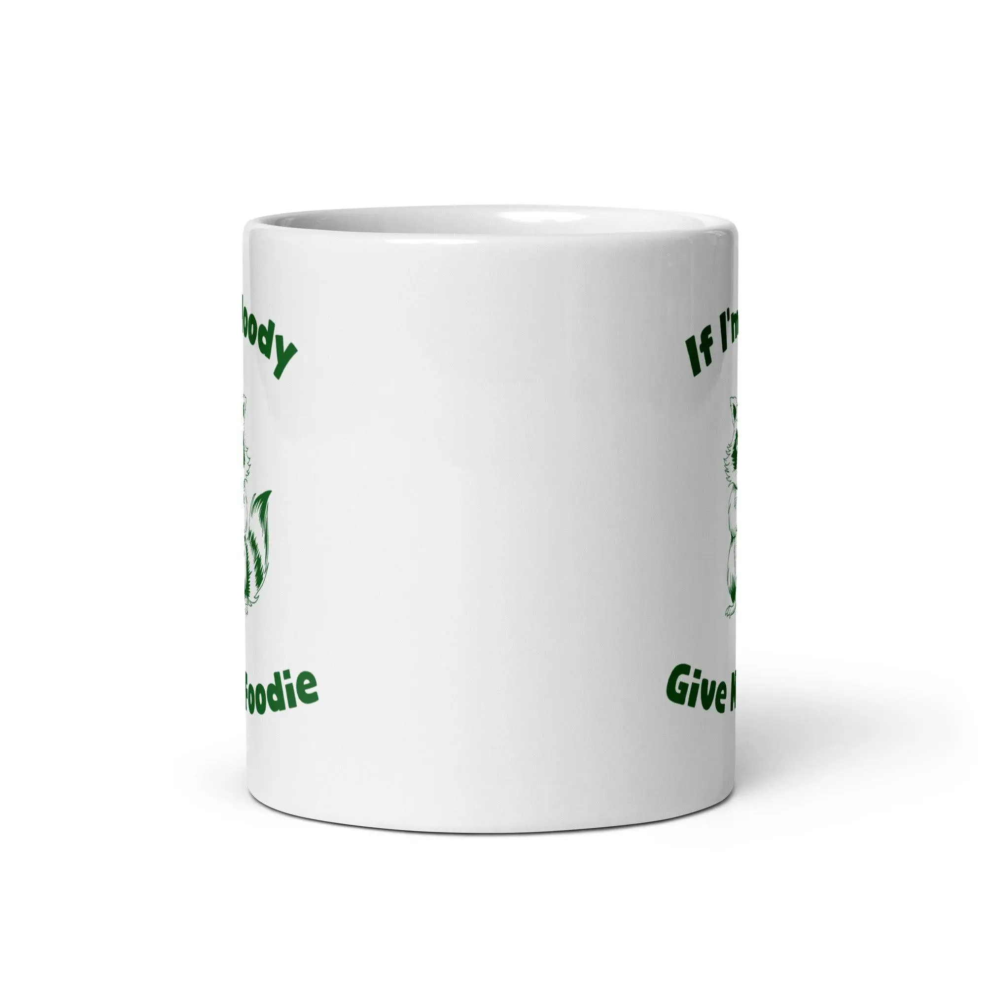 If I'm Moody Give me Foodie White glossy mug - Image 3
