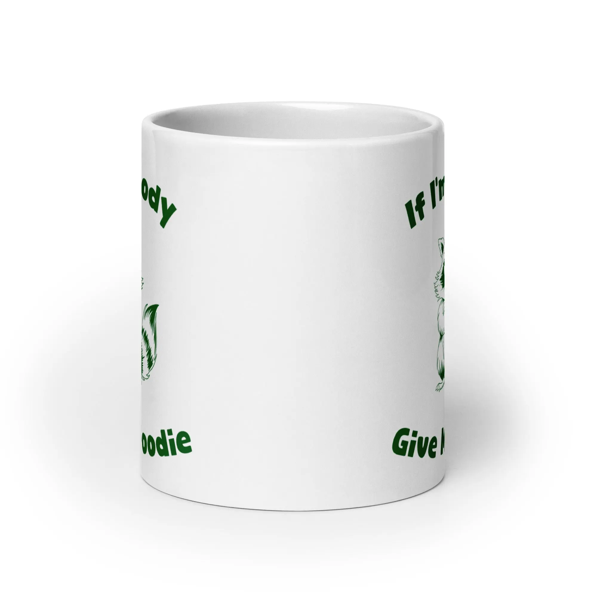 If I'm Moody Give me Foodie White glossy mug - Image 8