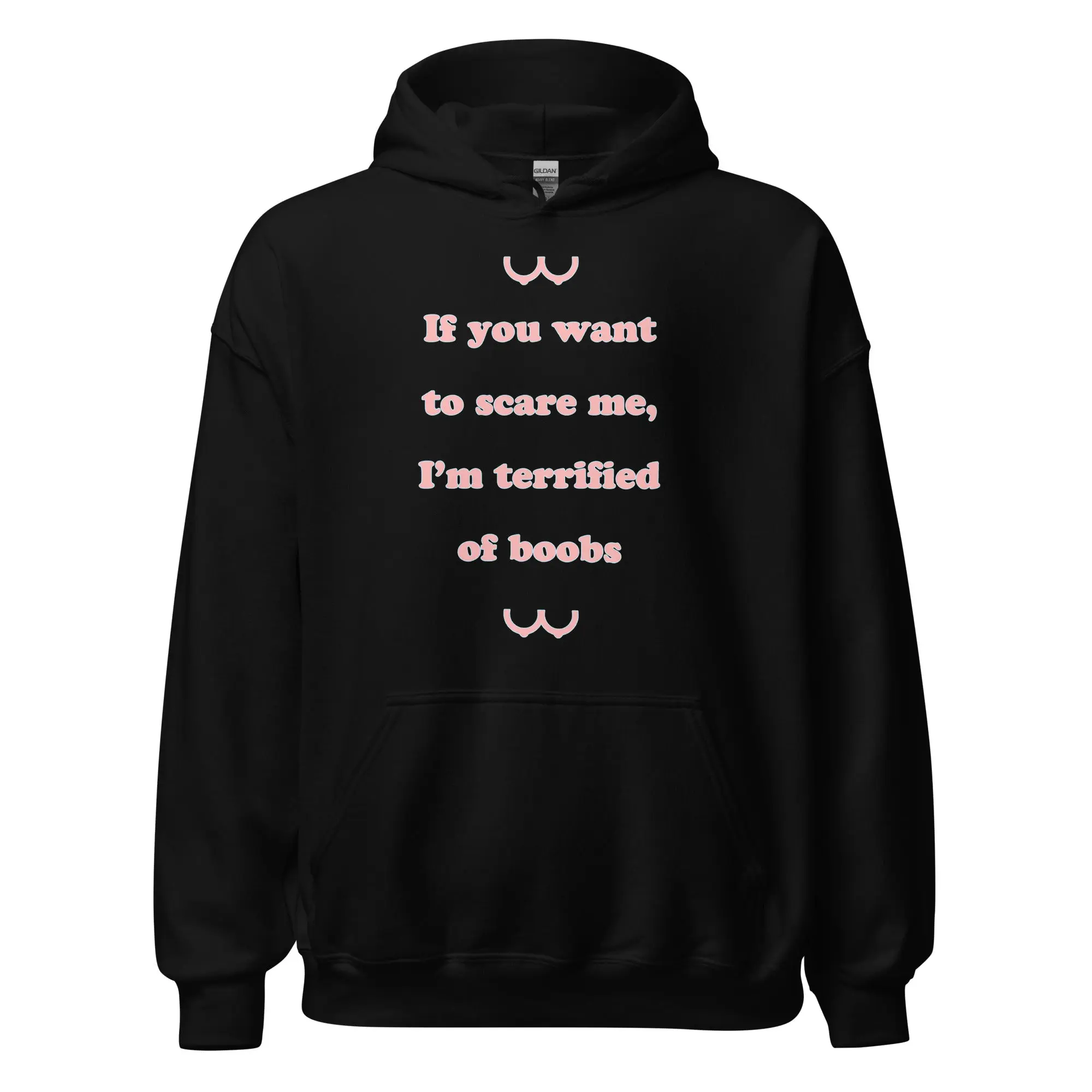 If you want to scare me I'm teriffied of boobs Hoodie