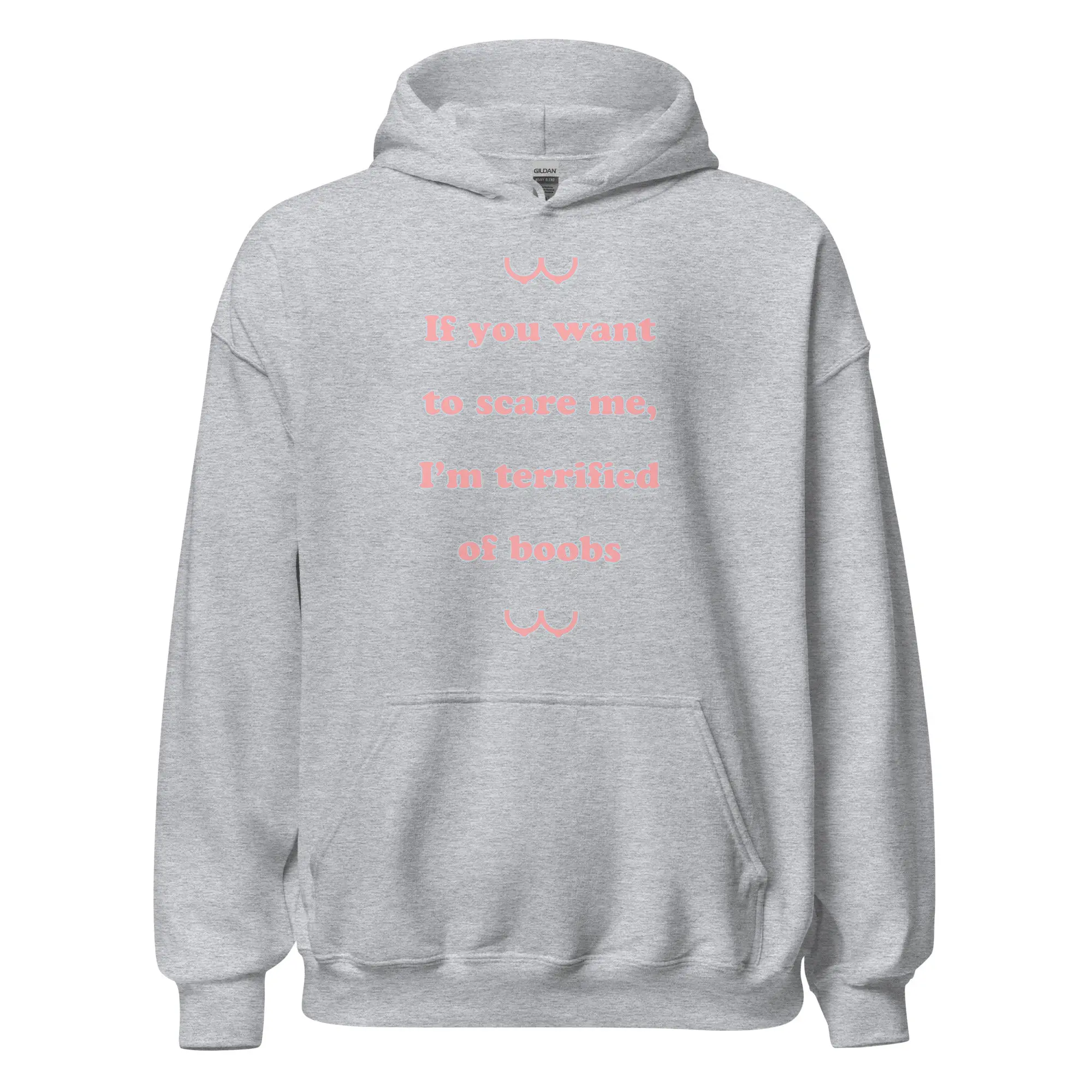 If you want to scare me I'm teriffied of boobs Hoodie - Image 2