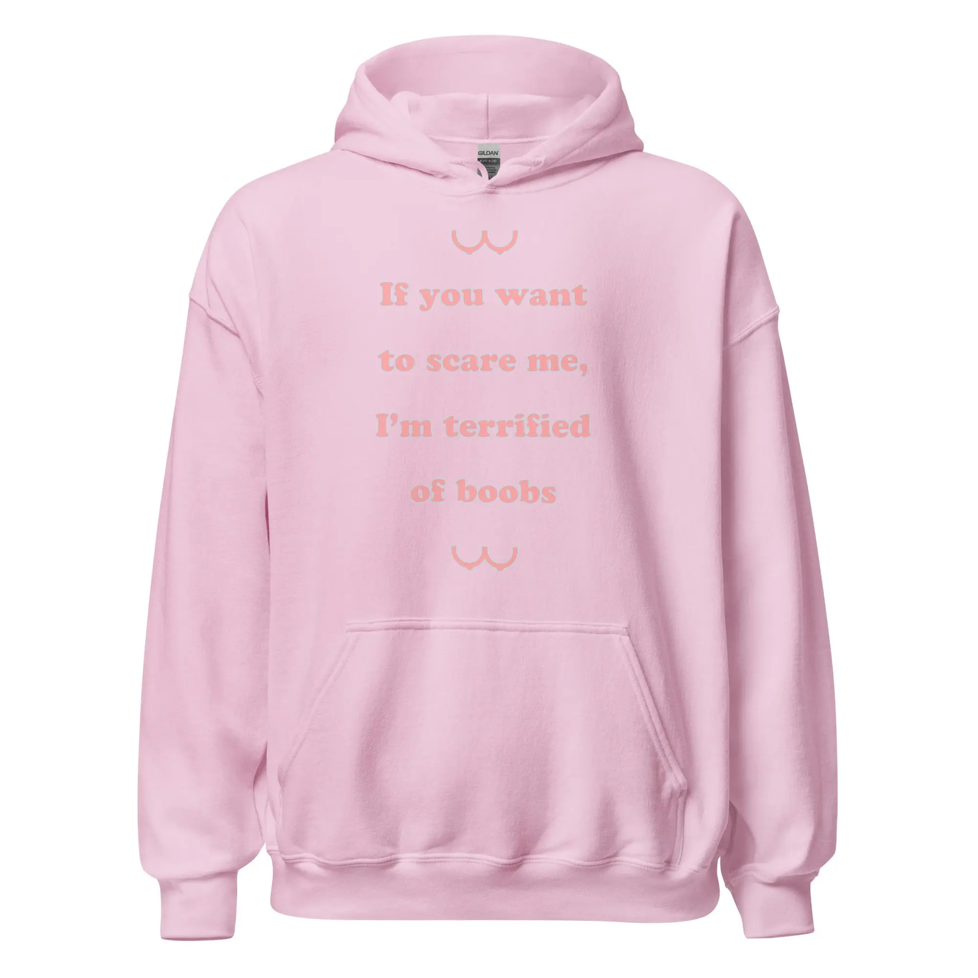 If you want to scare me I'm teriffied of boobs Hoodie - Image 6